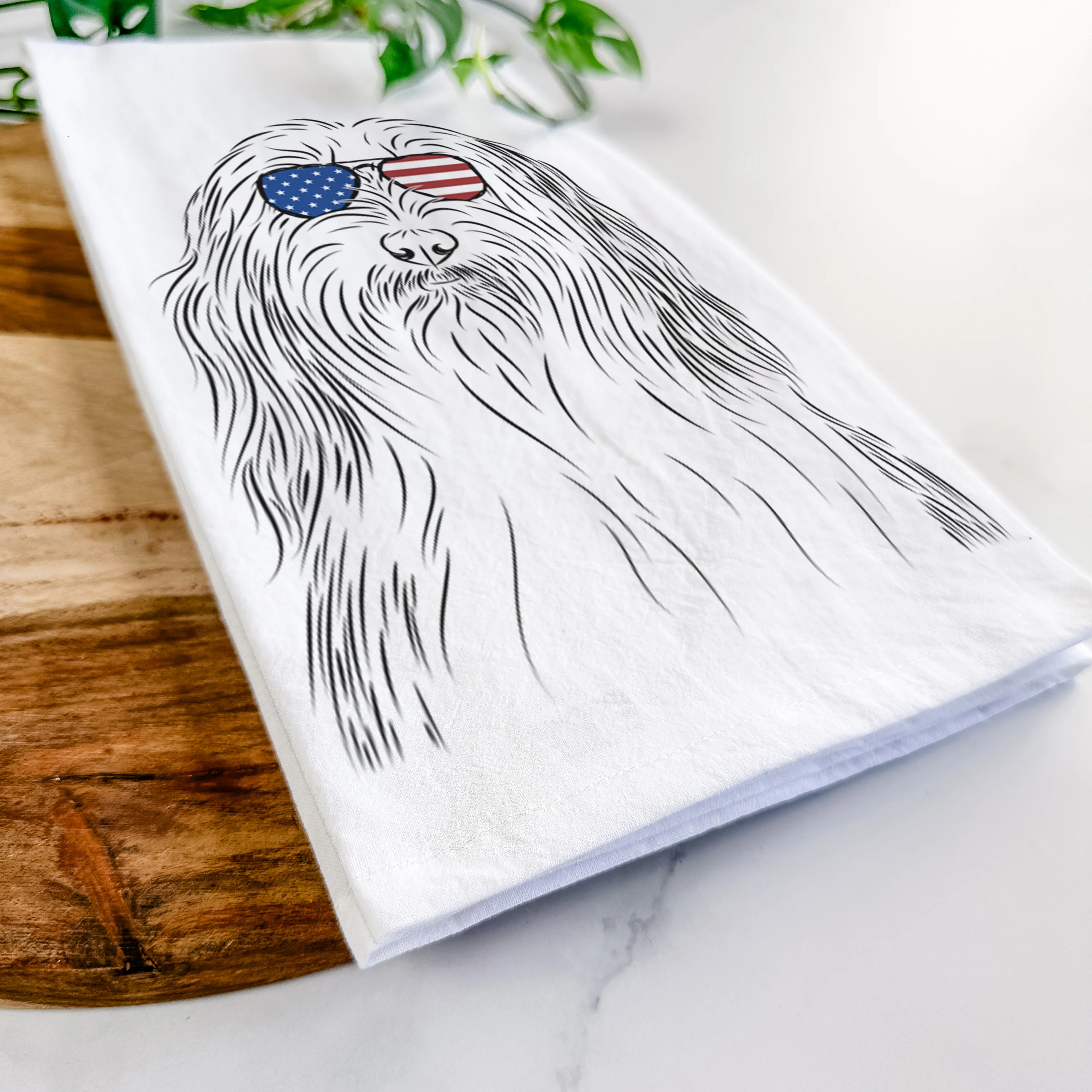 Murray the Bearded Collie Tea Towel - Image 12