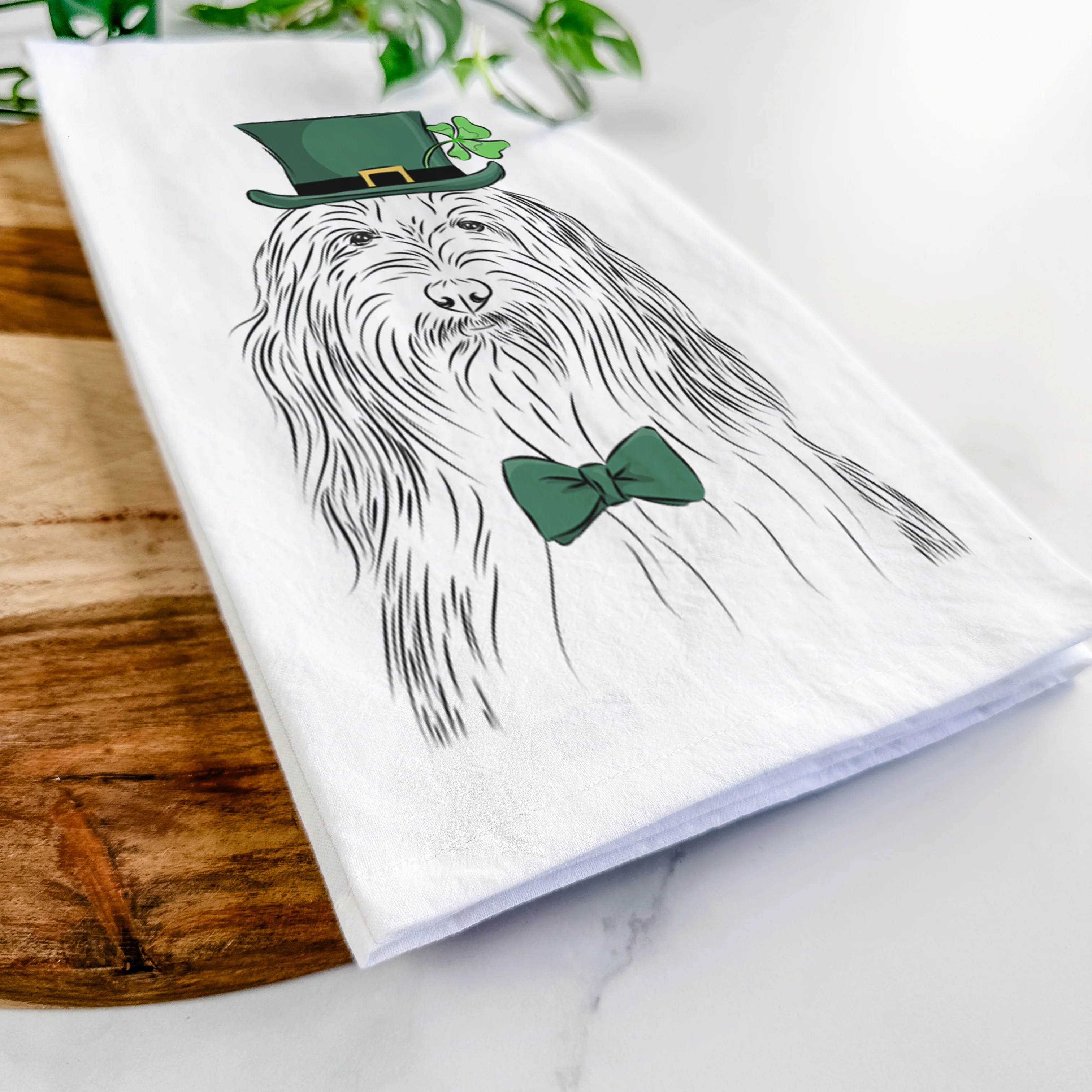 Murray the Bearded Collie Tea Towel - Image 13