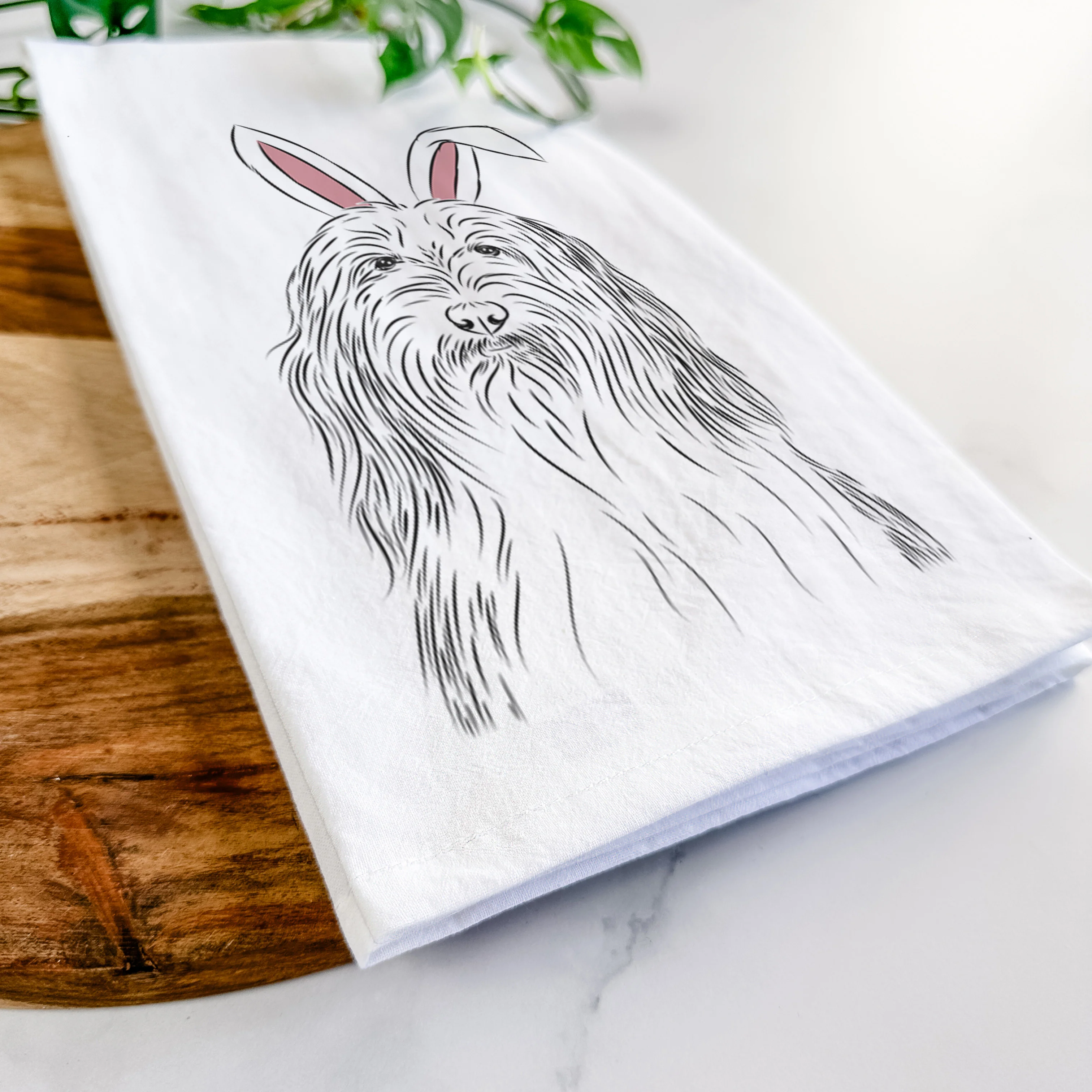 Murray the Bearded Collie Tea Towel - Image 14