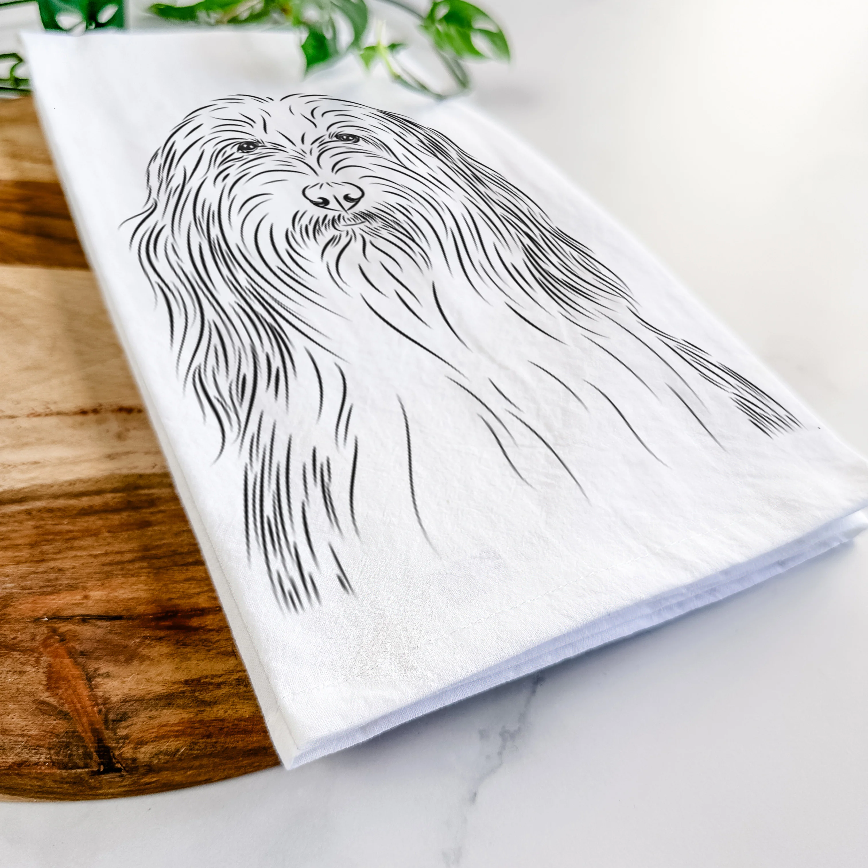Murray the Bearded Collie Tea Towel - Image 5