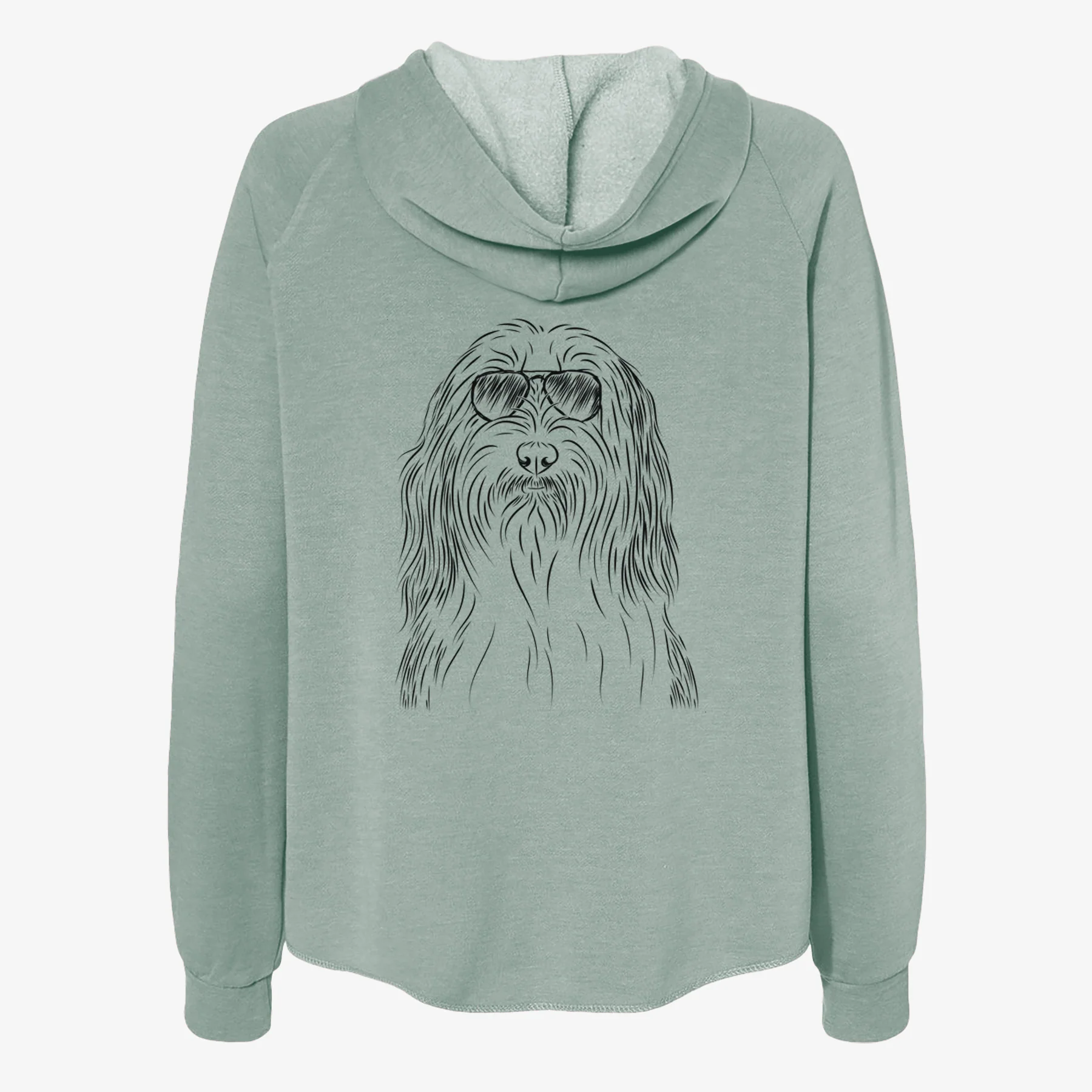 Murray the Bearded Collie - Women's Cali Wave Zip-Up Sweatshirt - Image 7