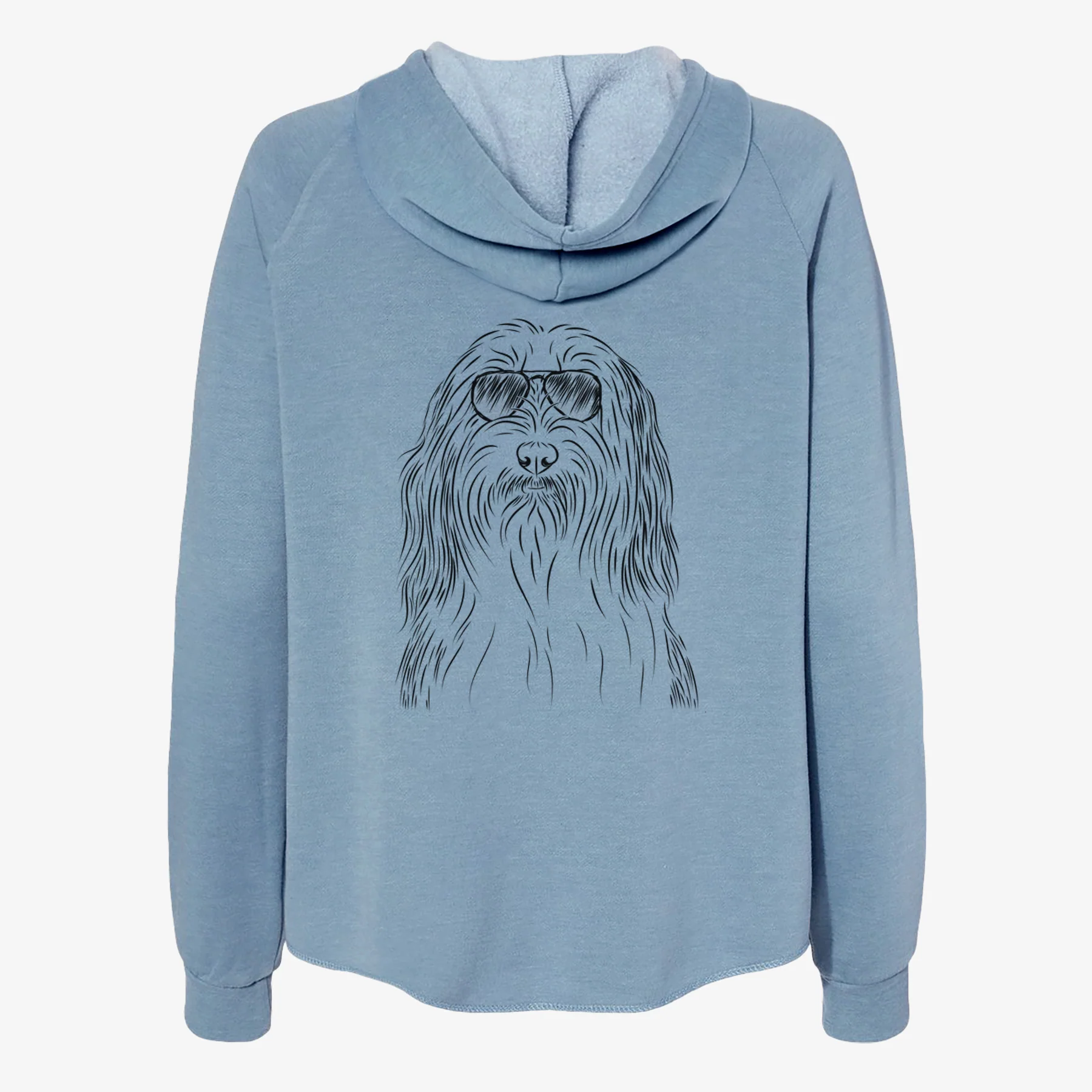 Murray the Bearded Collie - Women's Cali Wave Zip-Up Sweatshirt - Image 9