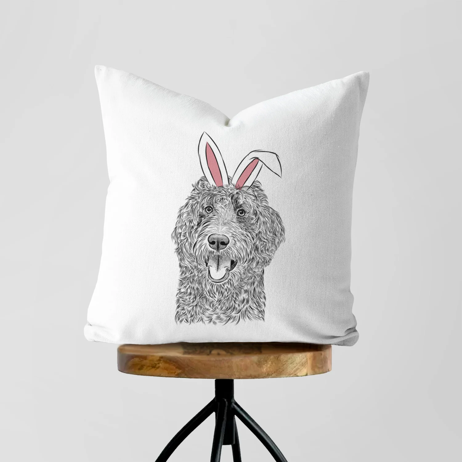 Murr Dog the Labradoodle - Throw Pillow Cover - Image 5