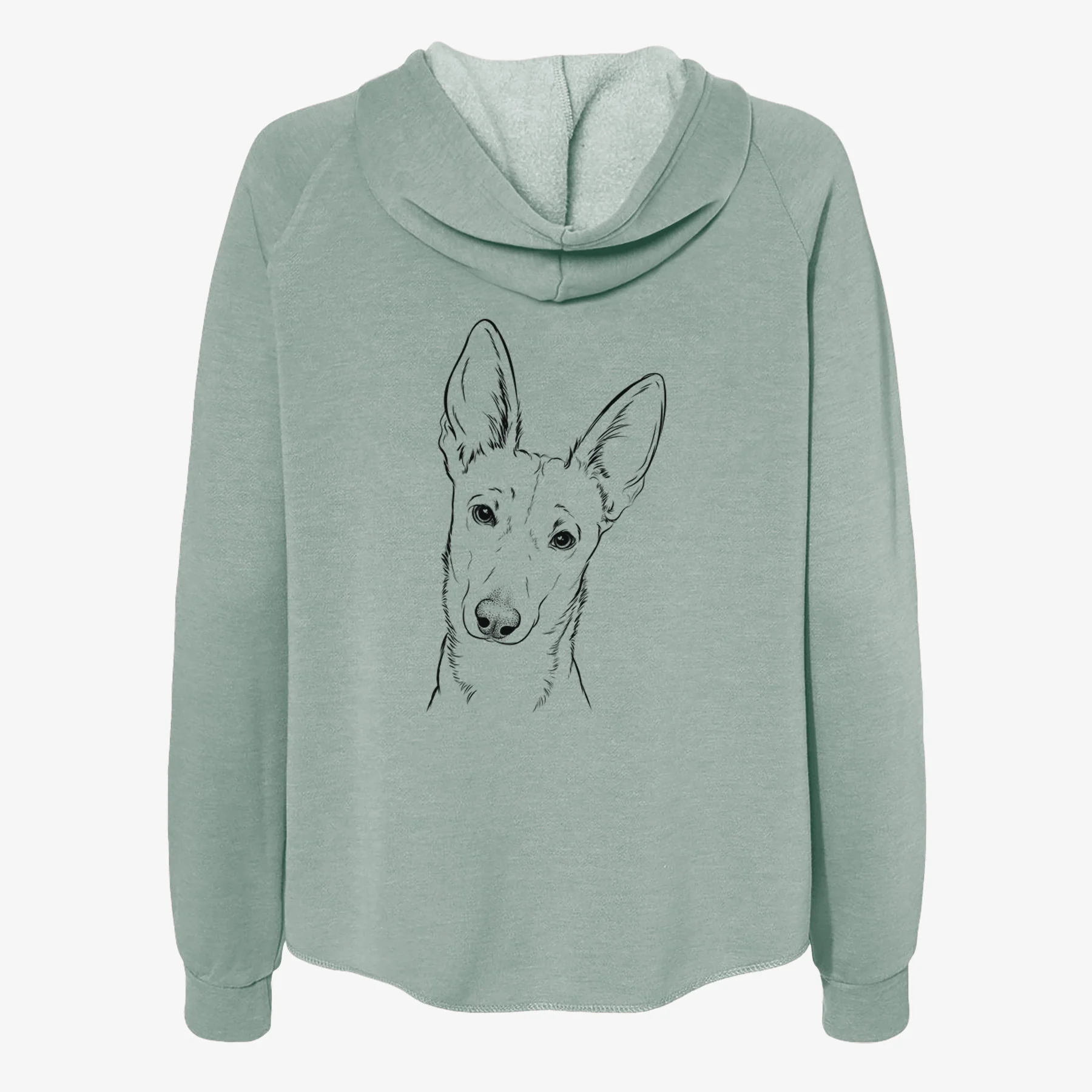 Nala the Carolina Dog - Women's Cali Wave Zip-Up Sweatshirt - Image 4