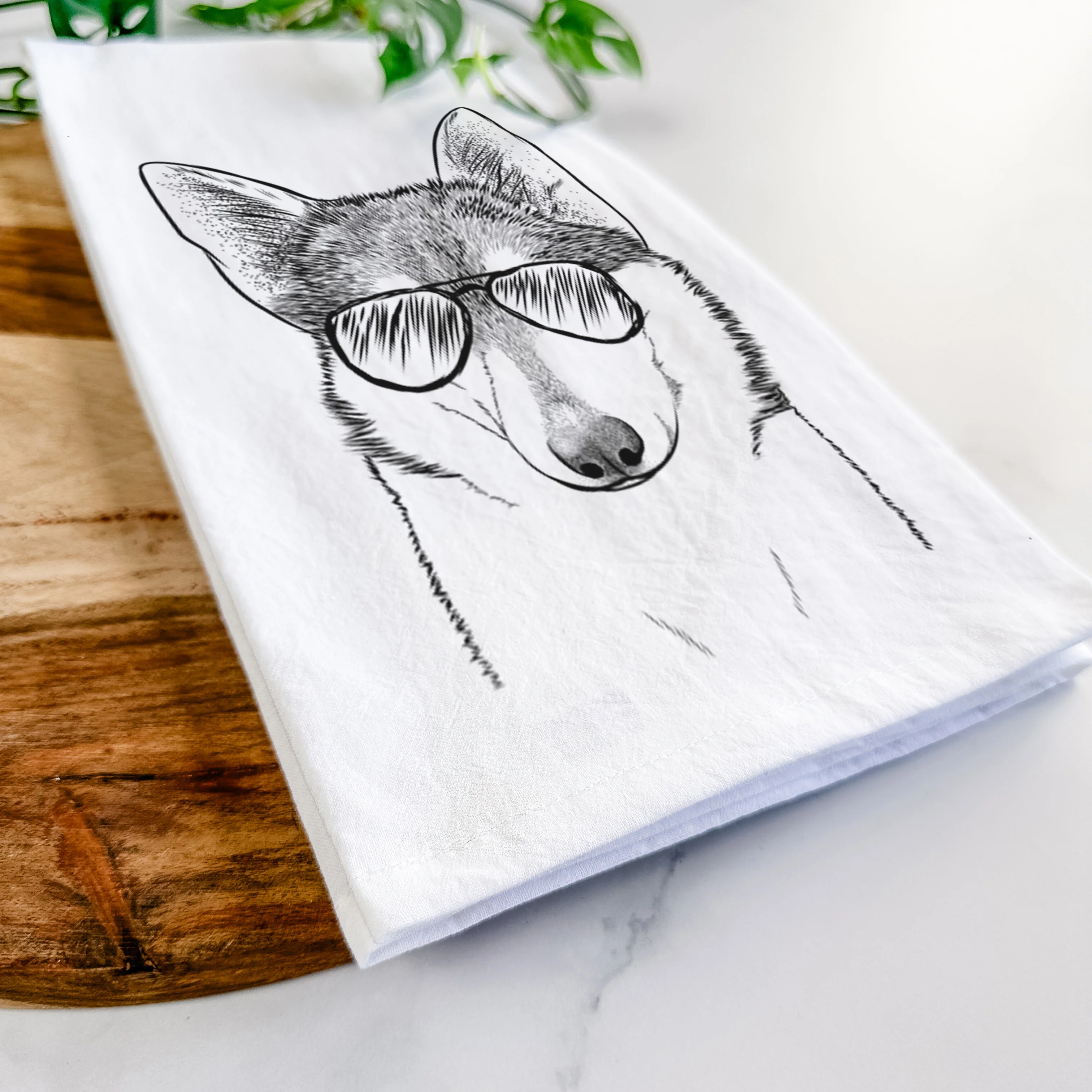 Nami the Alaskan Klee Kai Tea Towel - Image 6