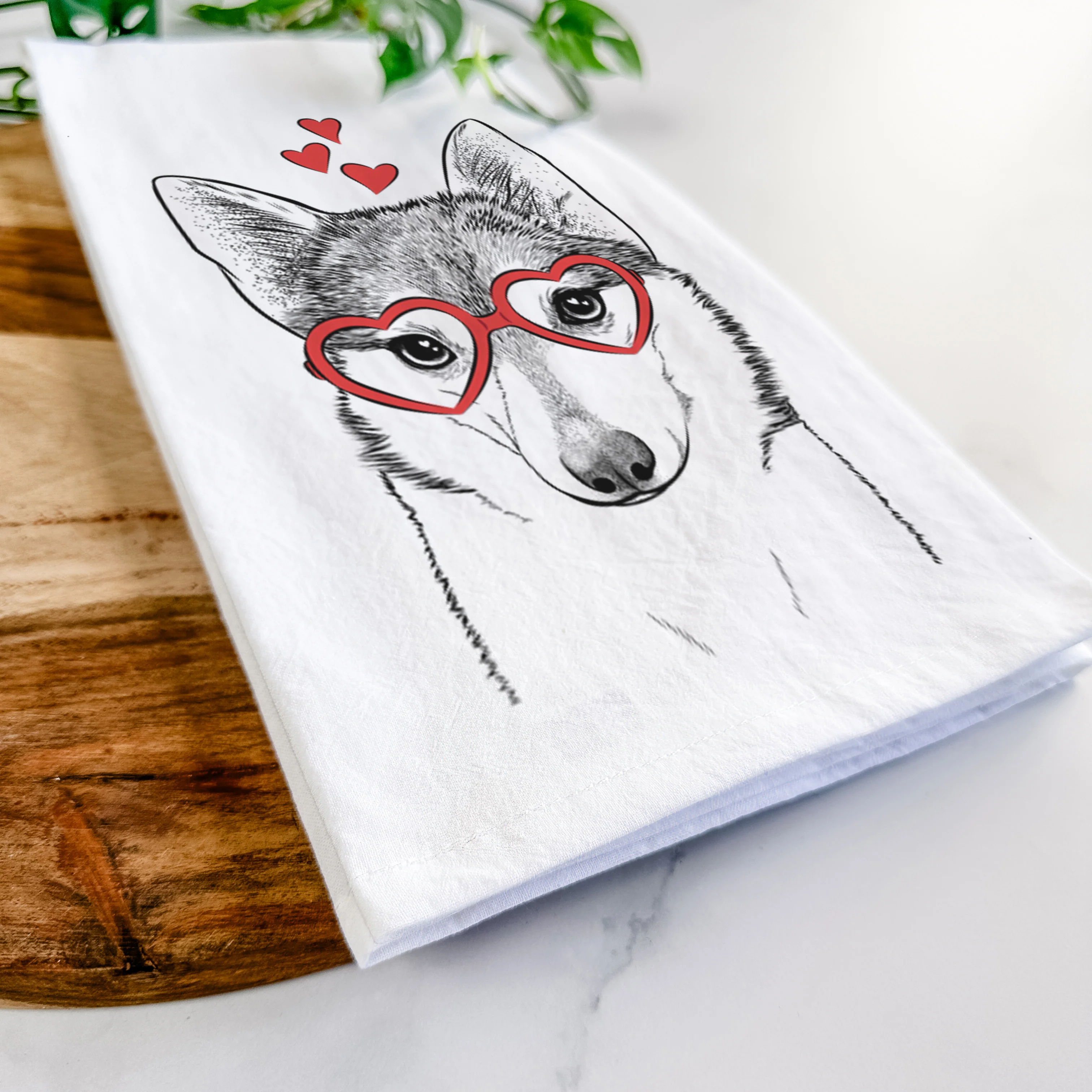 Nami the Alaskan Klee Kai Tea Towel - Image 7