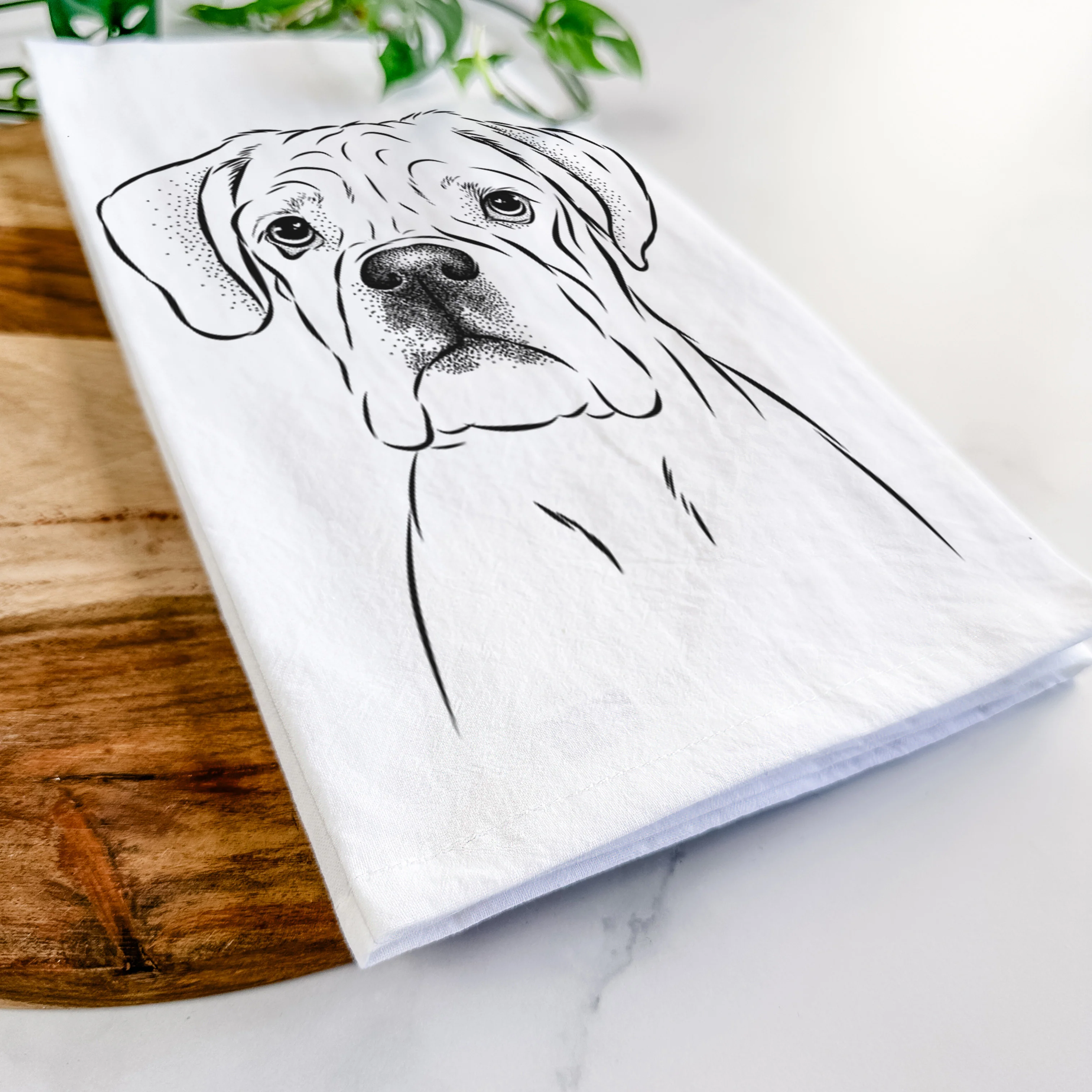 Nelly the Boxer Tea Towel - Image 5