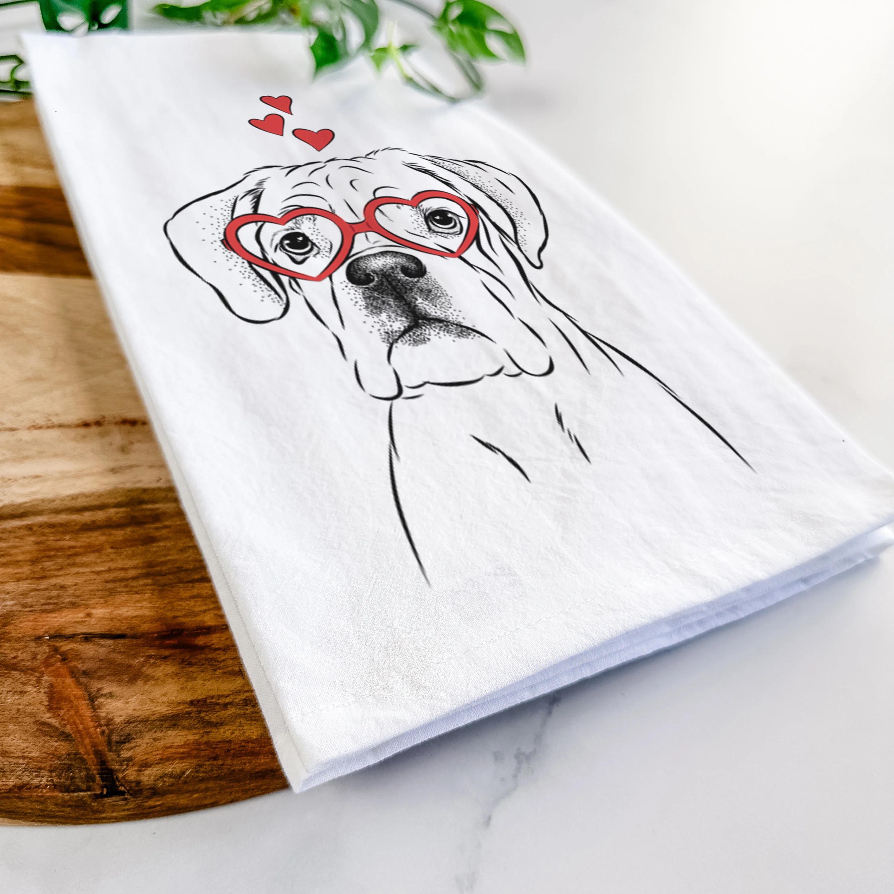 Nelly the Boxer Tea Towel - Image 7