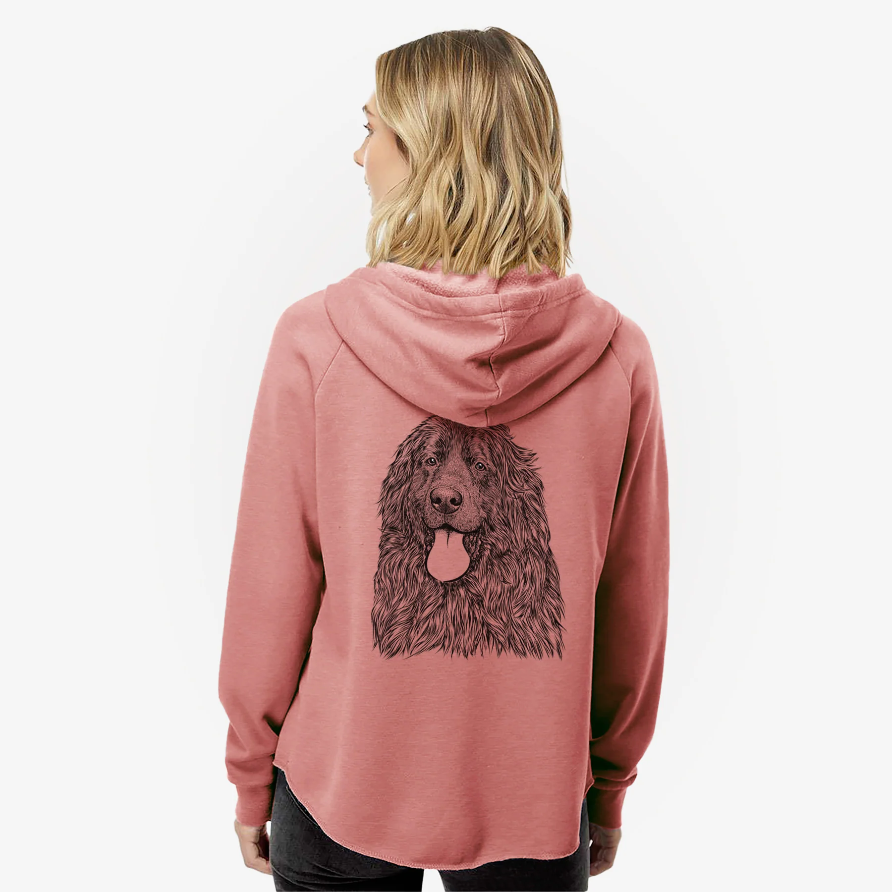 Neptune the Newfoundland - Women's Cali Wave Zip-Up Sweatshirt - Image 5
