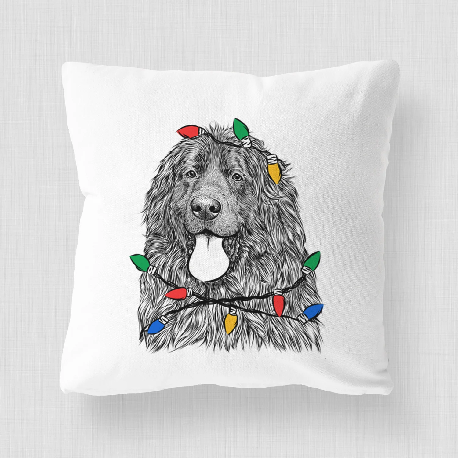 Neptune the Newfoundland - Throw Pillow Cover - Image 4