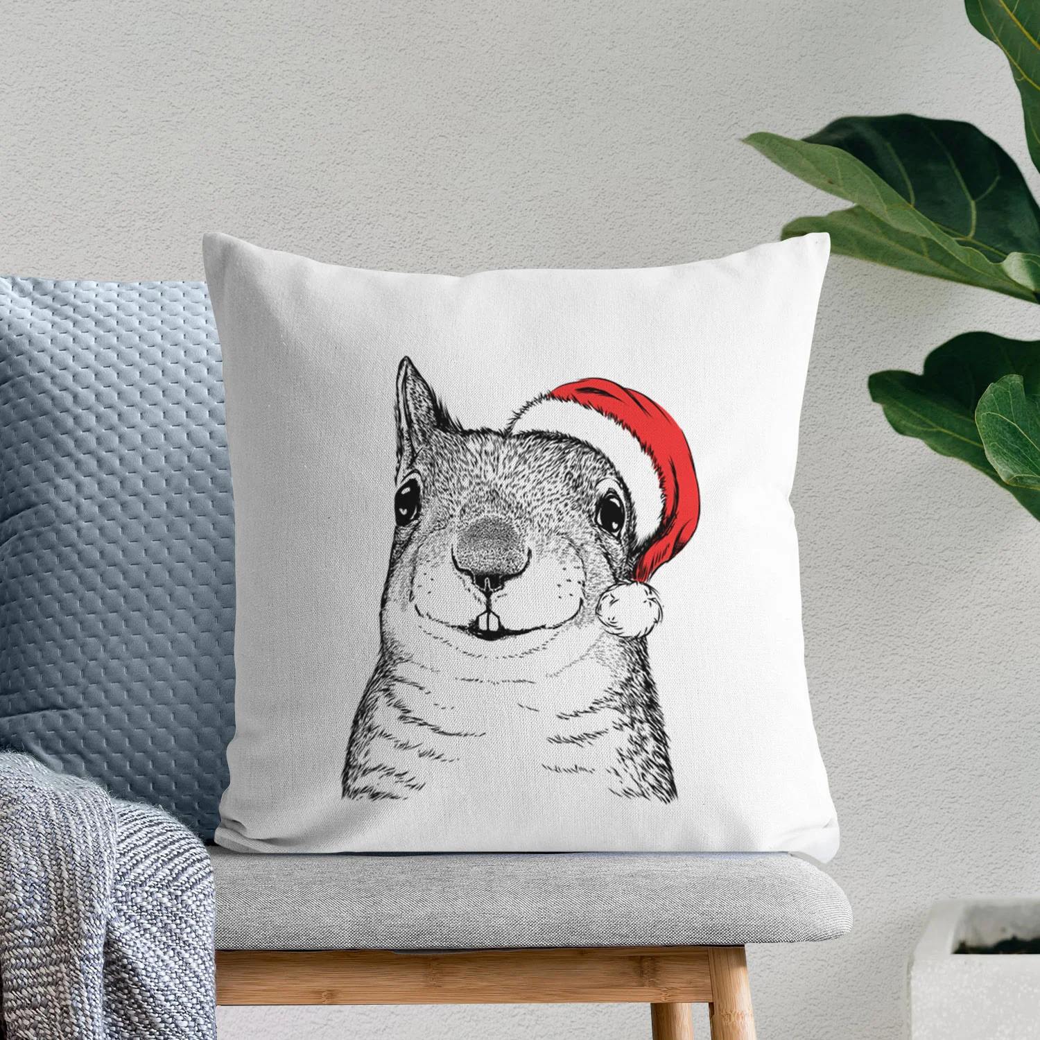 Nibbles the Squirrel - Throw Pillow Cover - Image 10