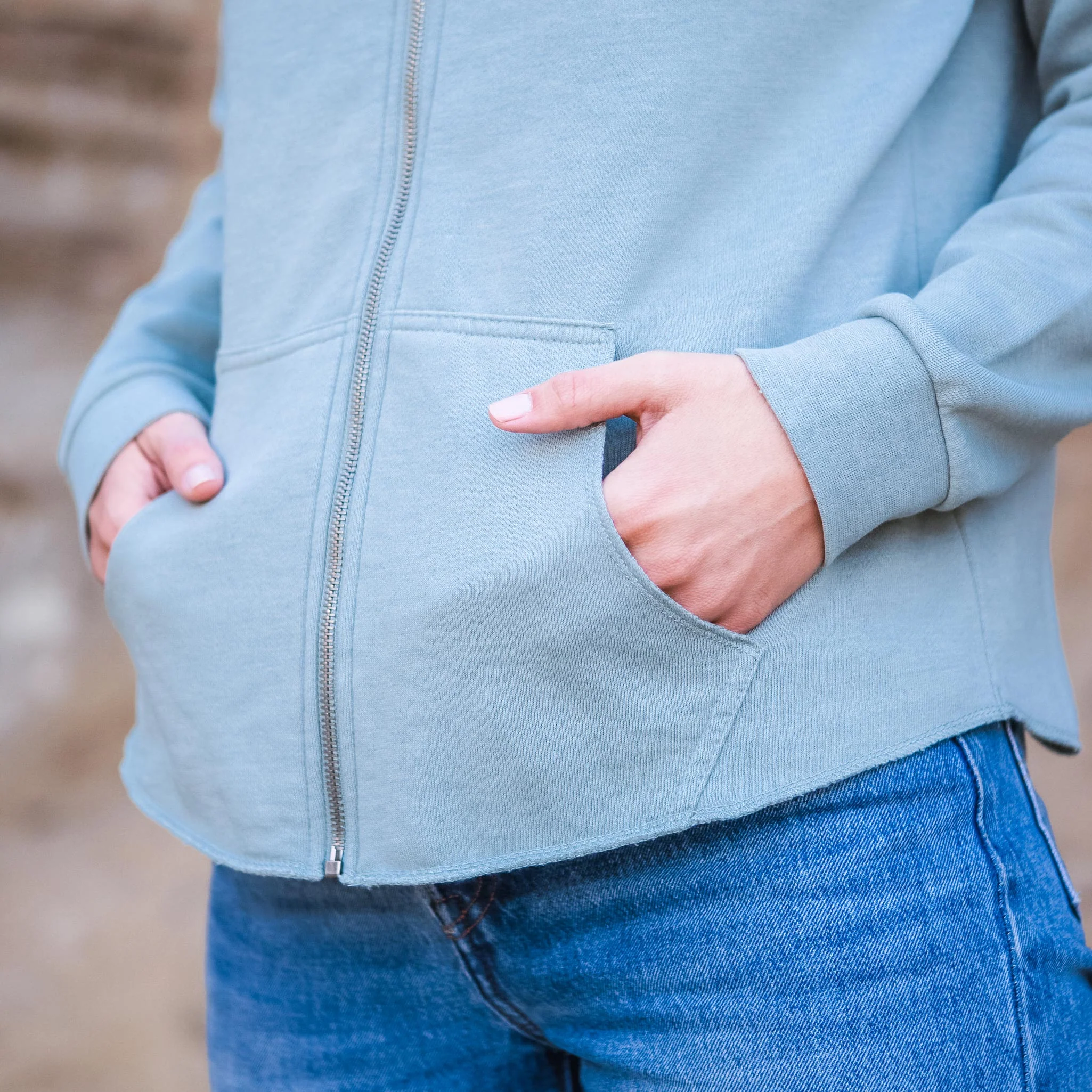 Nikka the Lowchen - Women's Cali Wave Zip-Up Sweatshirt - Image 3