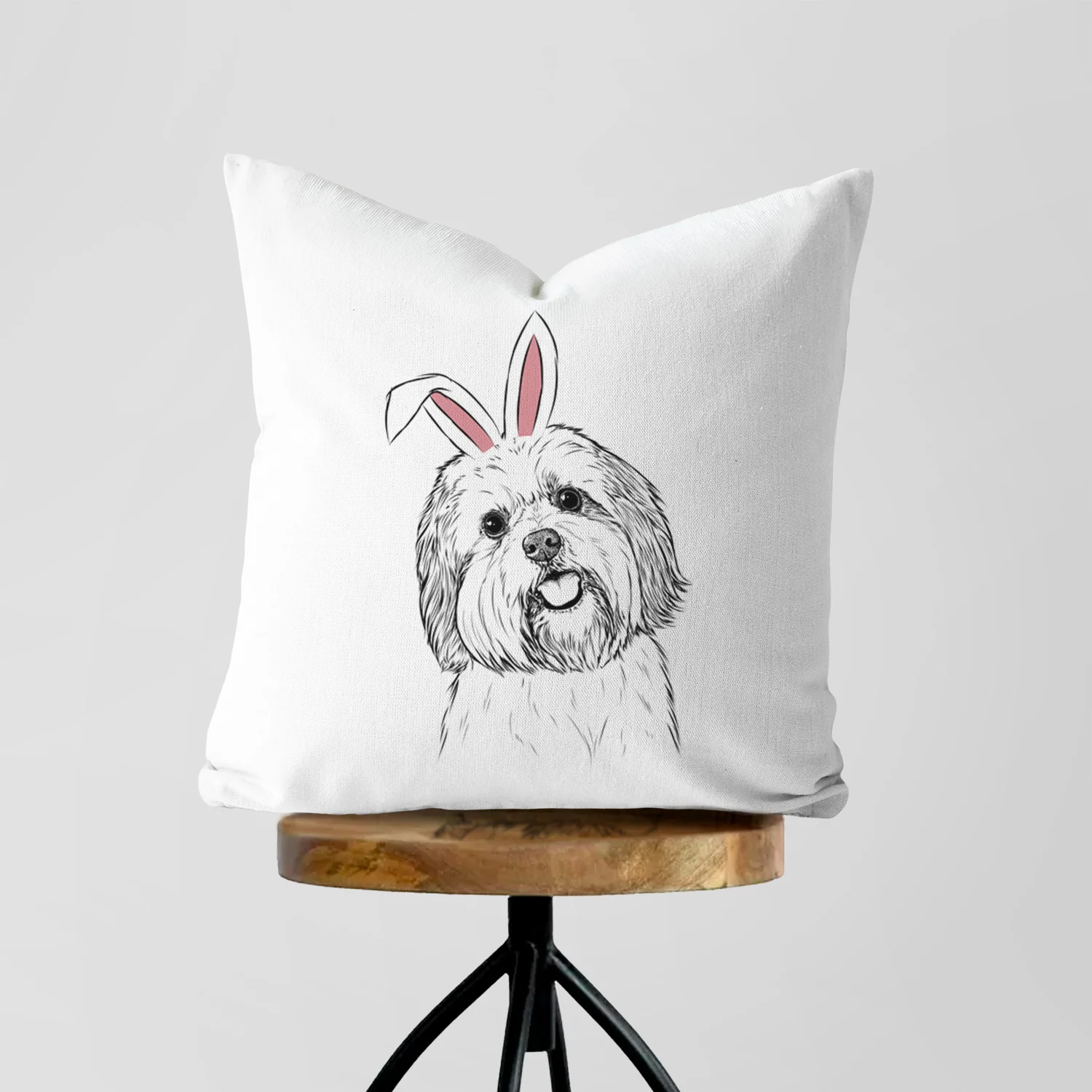 Nikka the Lowchen - Throw Pillow Cover - Image 5