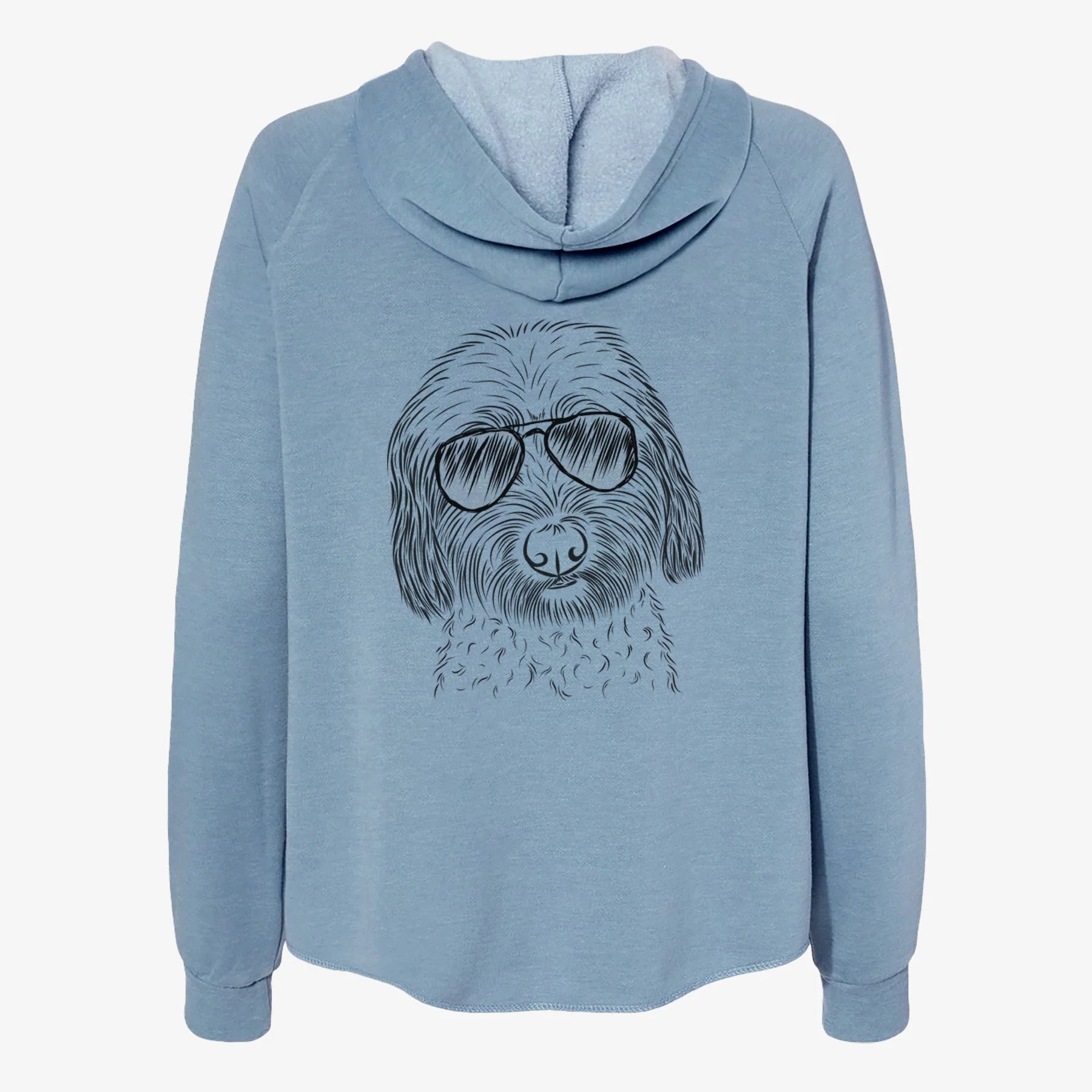 Niles the Soft Coated Wheaten Terrier - Women's Cali Wave Zip-Up Sweatshirt - Image 9