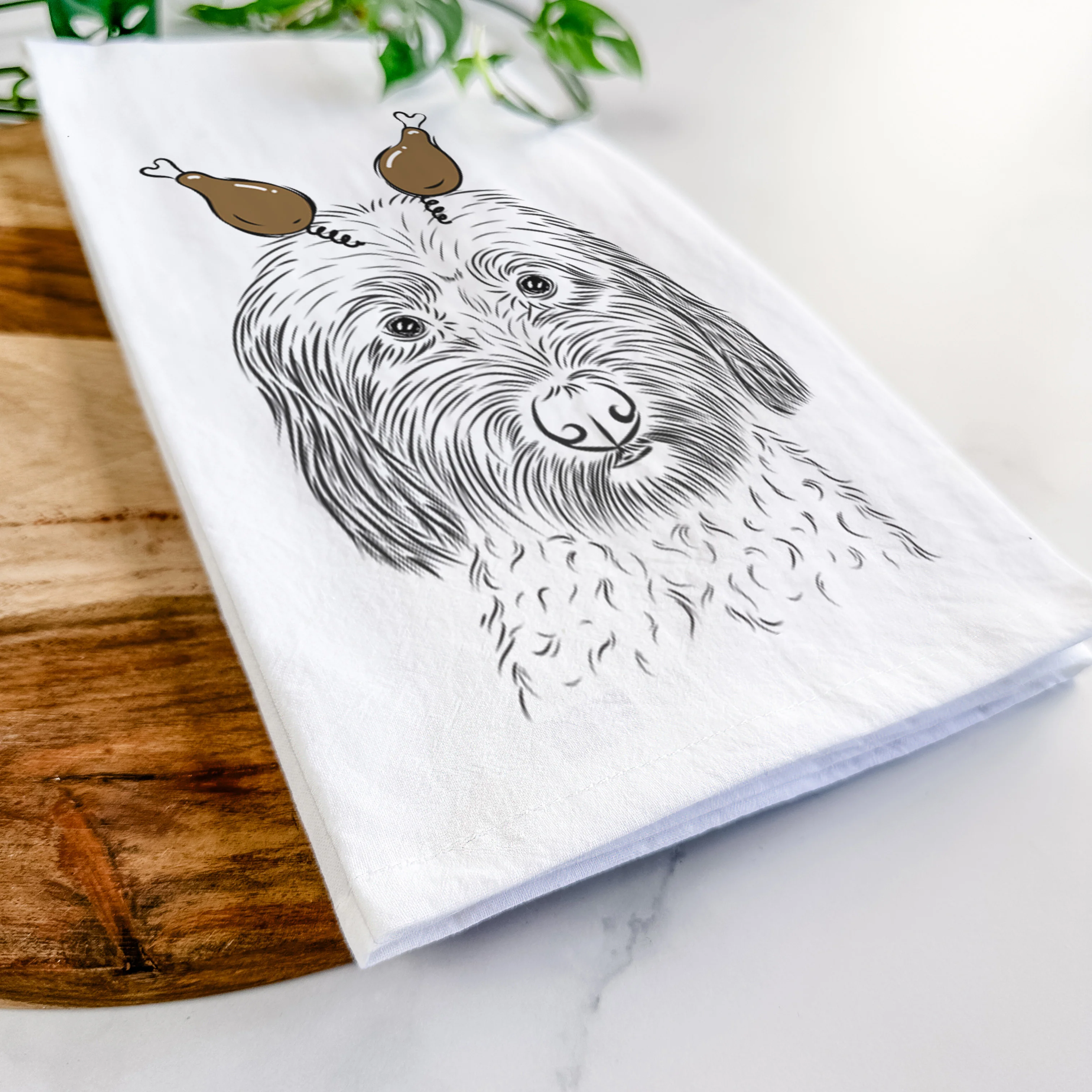 Niles the Soft Coated Wheaten Terrier Tea Towel - Image 11