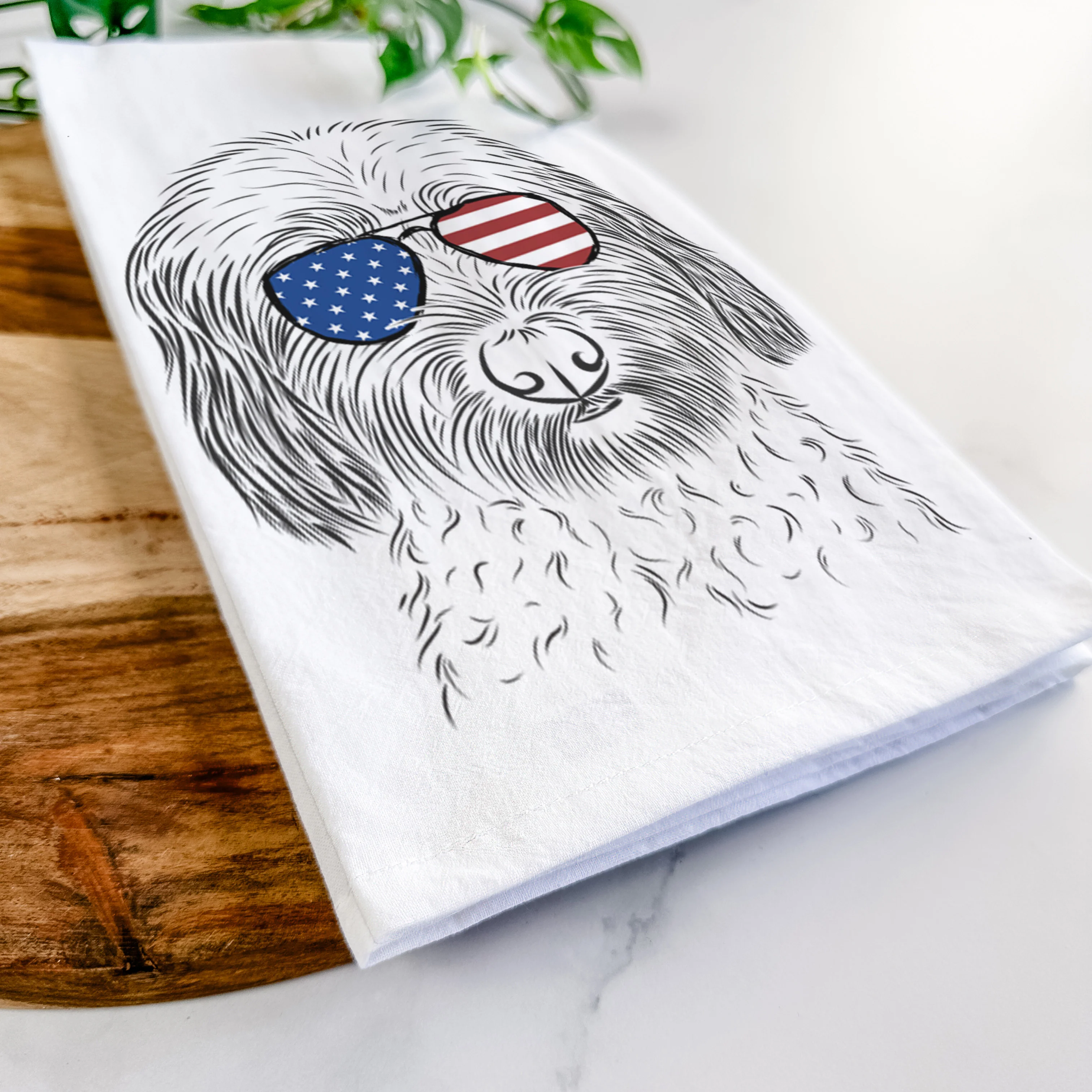 Niles the Soft Coated Wheaten Terrier Tea Towel - Image 12