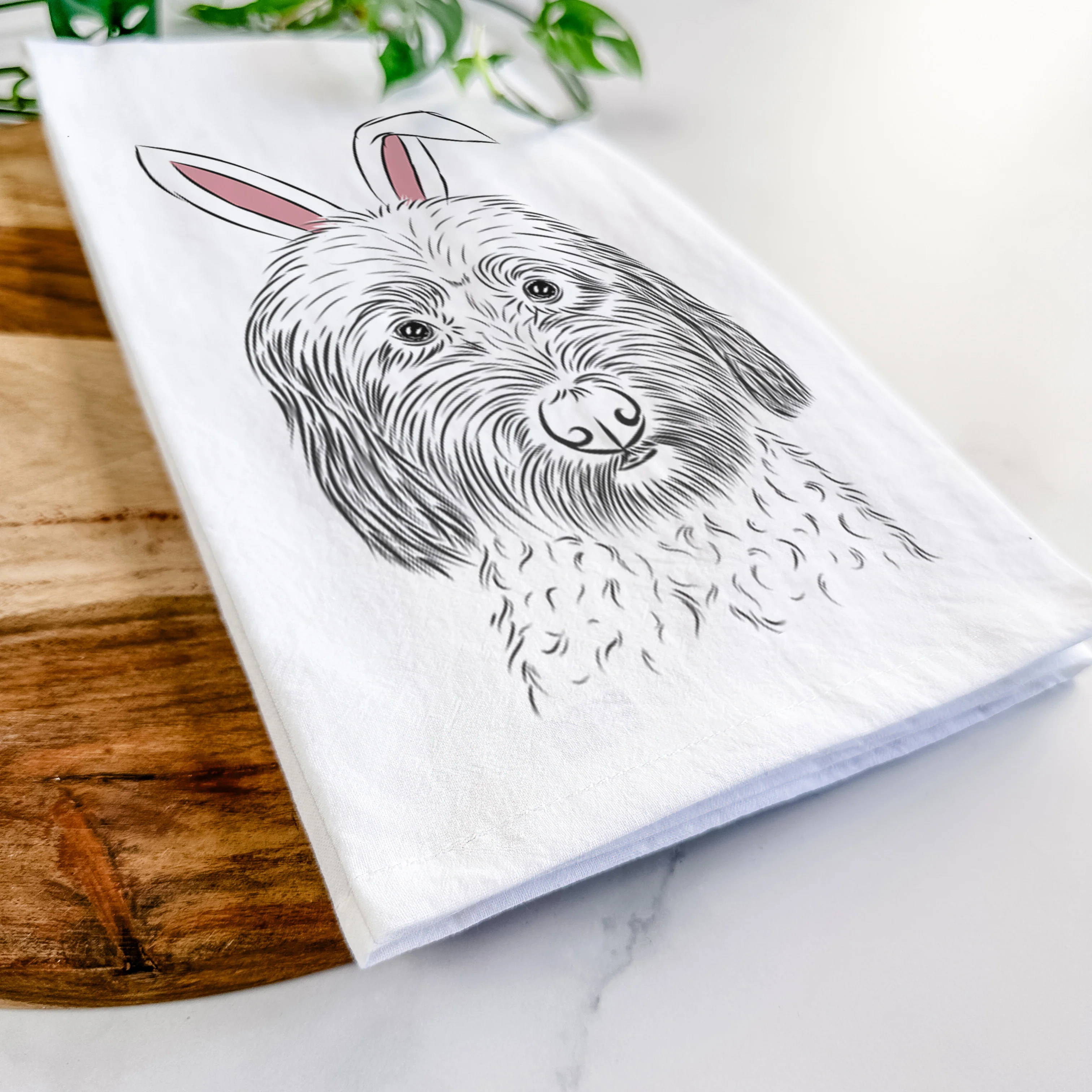 Niles the Soft Coated Wheaten Terrier Tea Towel - Image 14