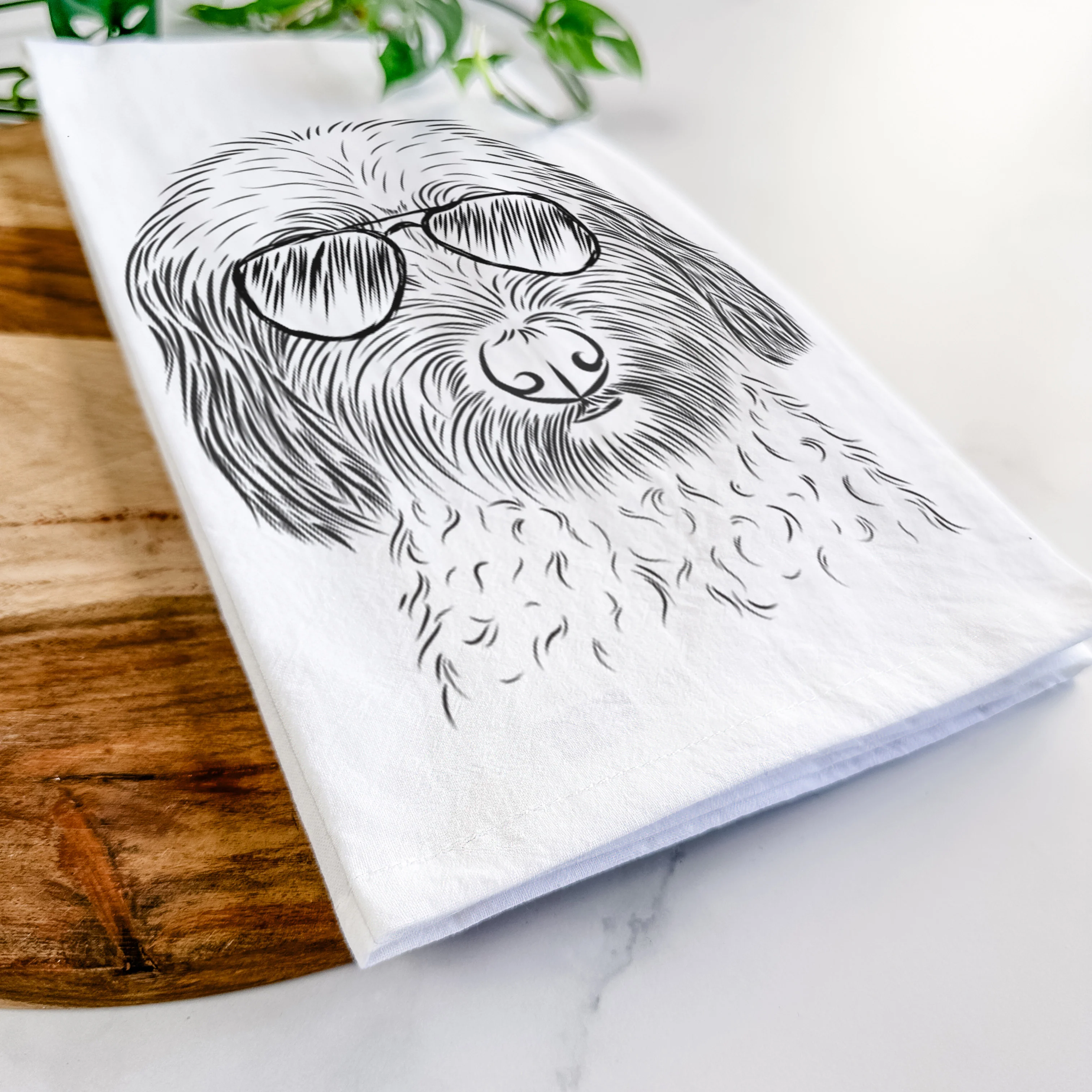Niles the Soft Coated Wheaten Terrier Tea Towel - Image 6