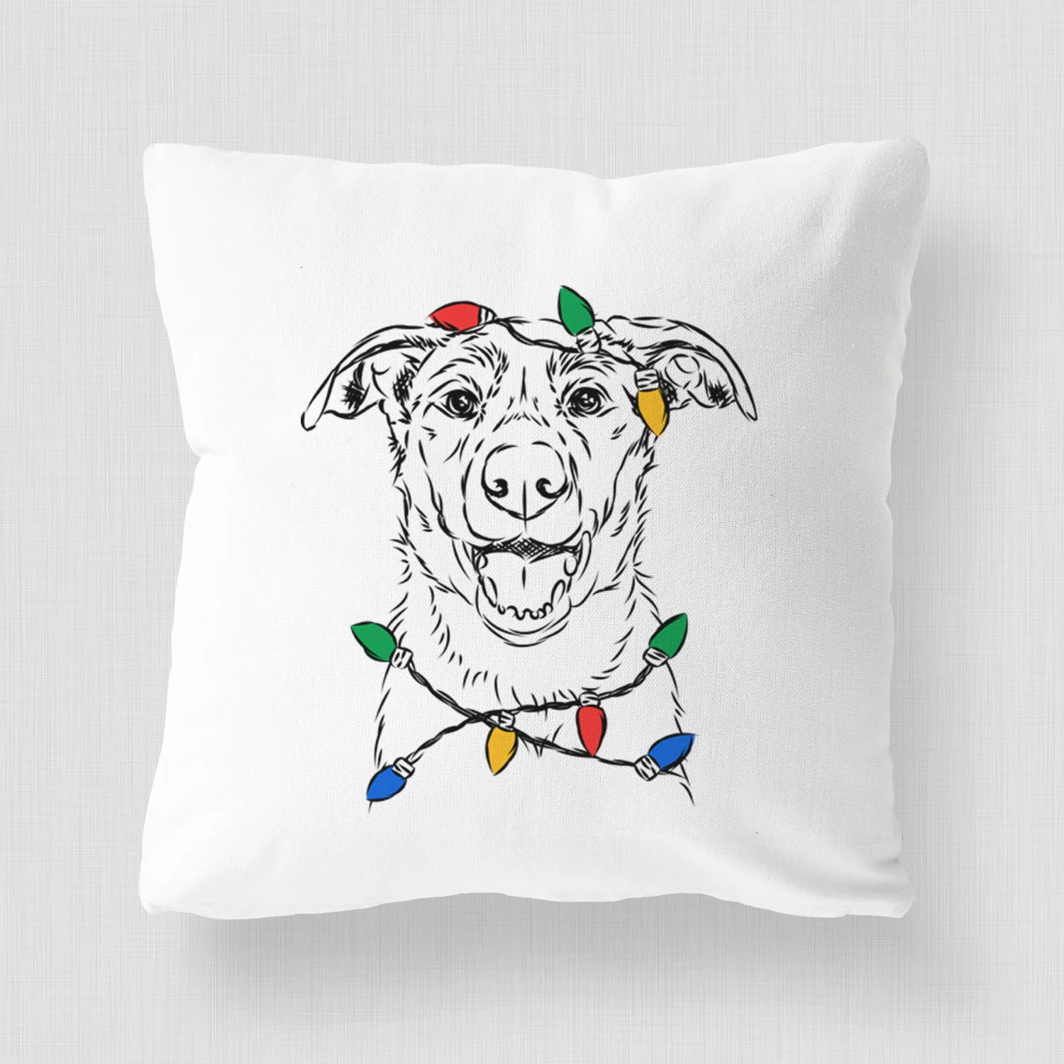 Noah the Border Collie - Throw Pillow Cover - Image 4