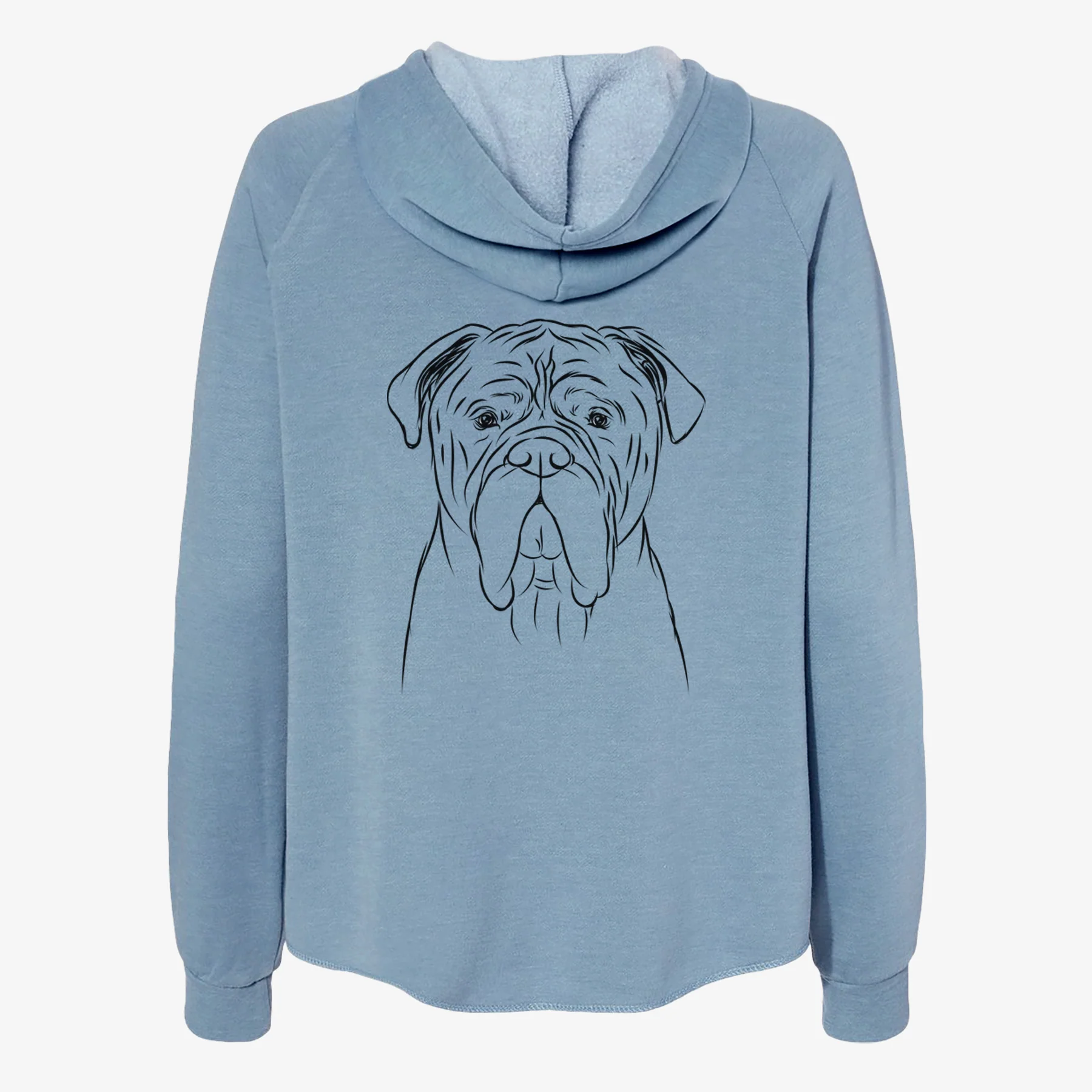 Nolan the Bull Mastiff - Women's Cali Wave Zip-Up Sweatshirt - Image 6