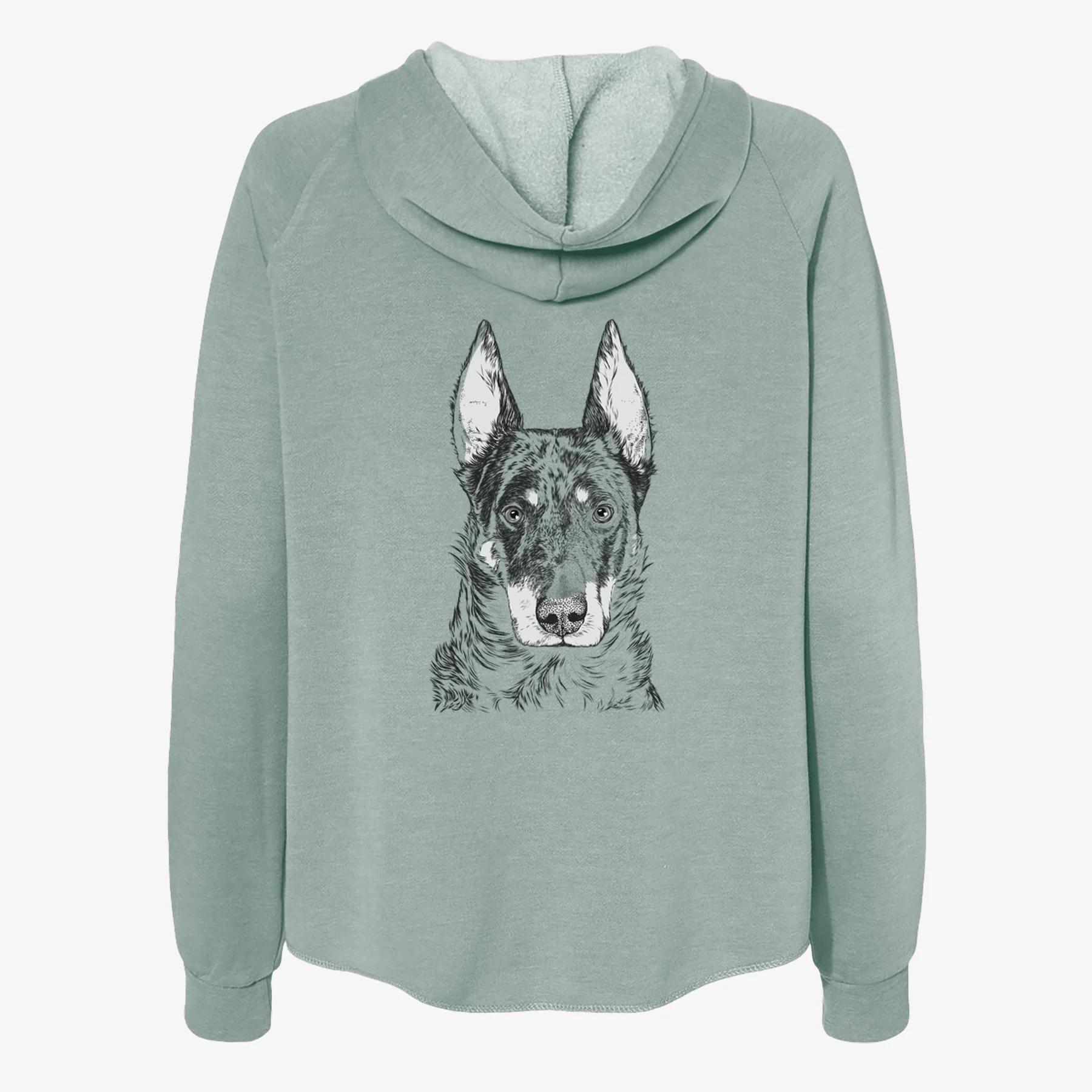 Nori the Beauceron - Women's Cali Wave Zip-Up Sweatshirt - Image 4
