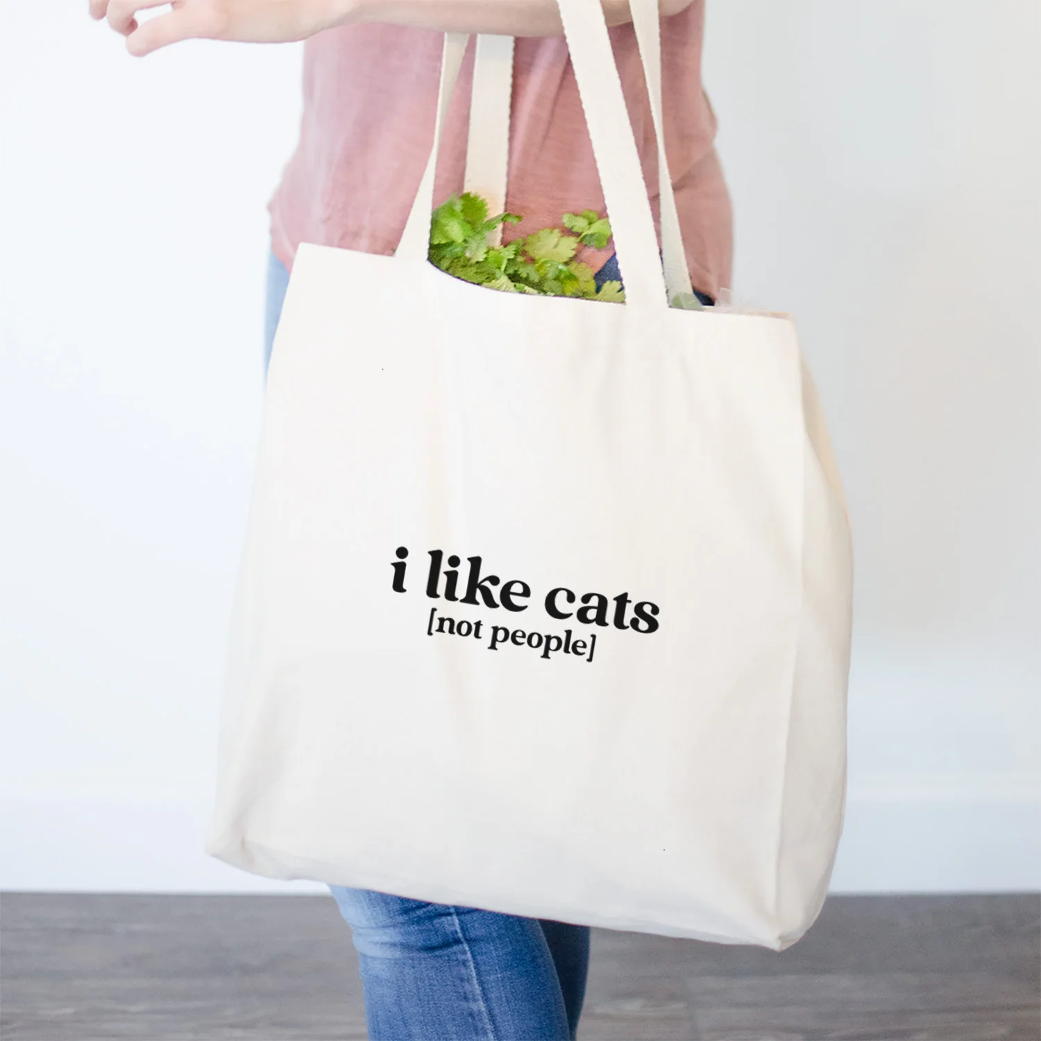 I like cats - not people- Tote Bag
