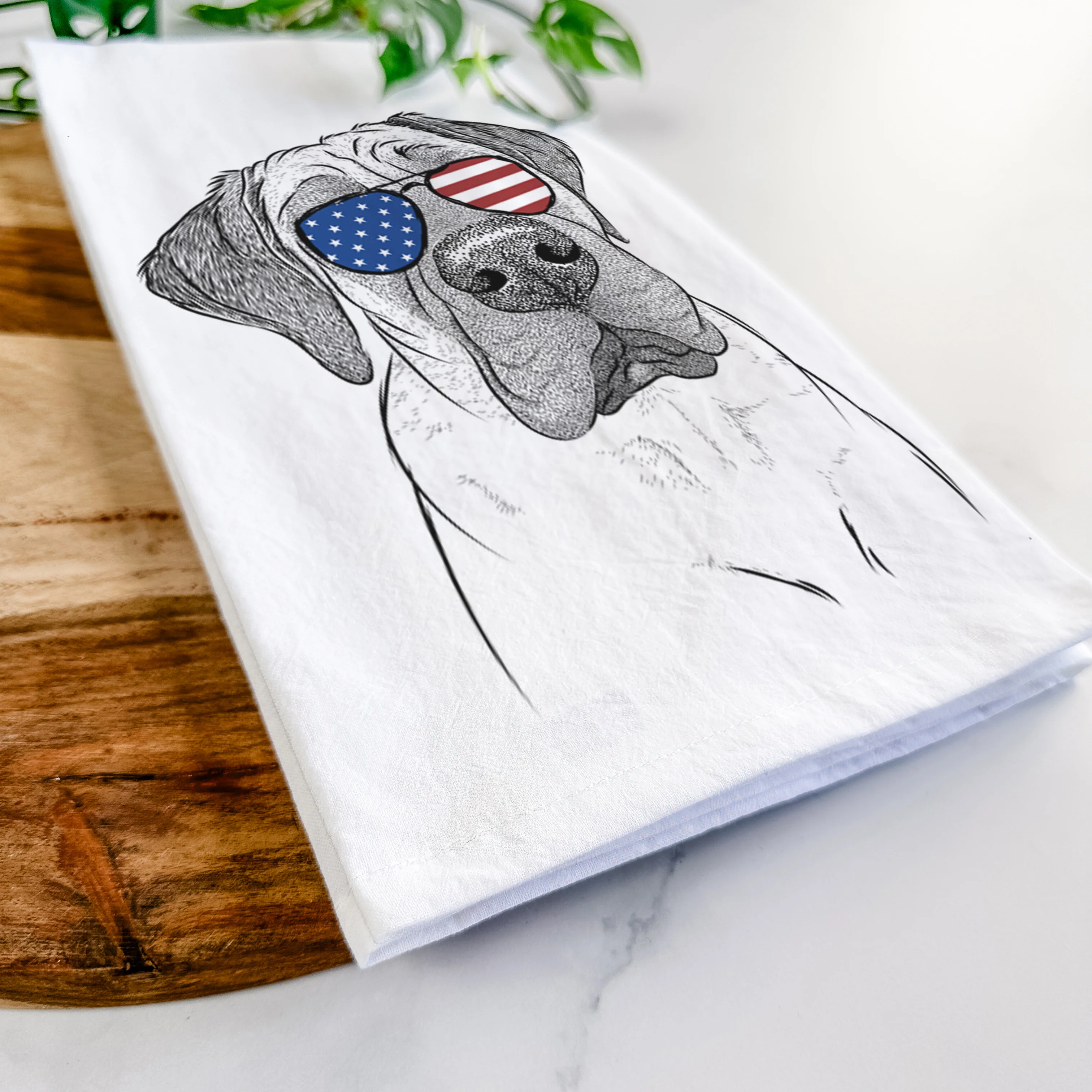 Nutterbutter the English Mastiff Tea Towel - Image 12