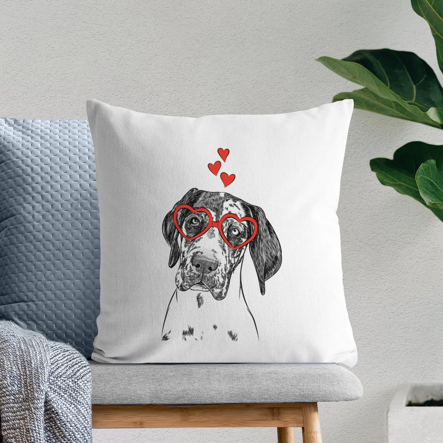 Nyx the Great Dane - Throw Pillow Cover - Image 7