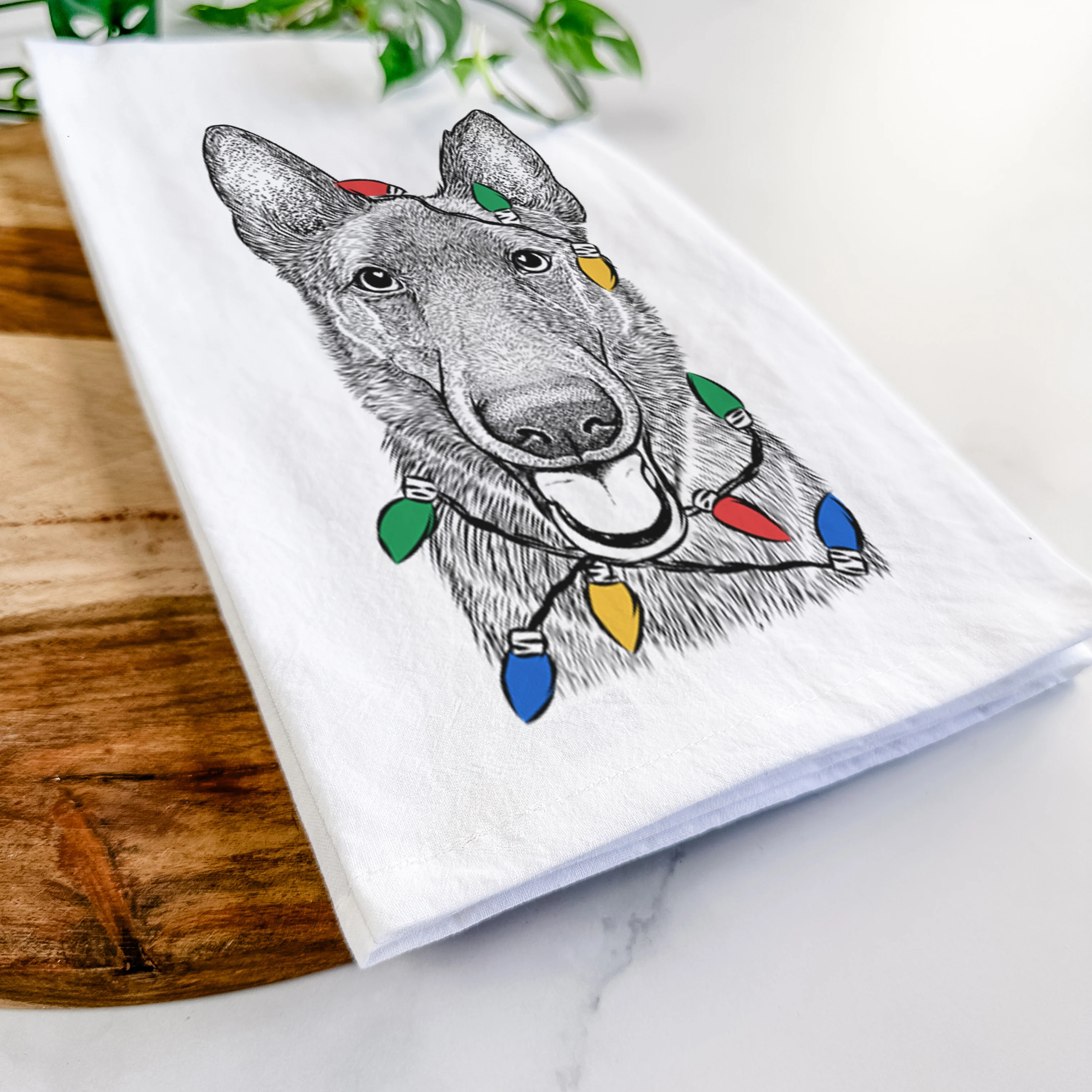 Nyx the German Shepherd Tea Towel - Image 10
