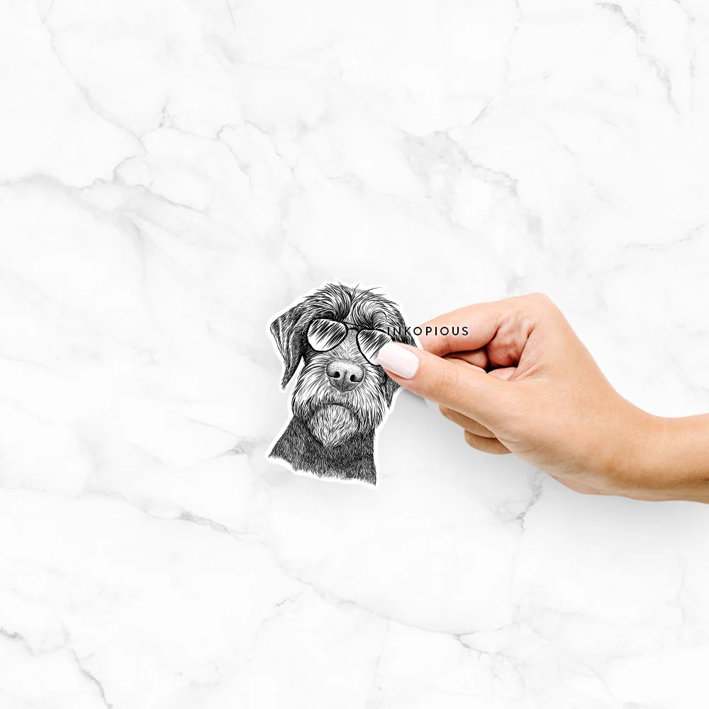 Oakley the Pudelpointer - Decal Sticker - Image 2