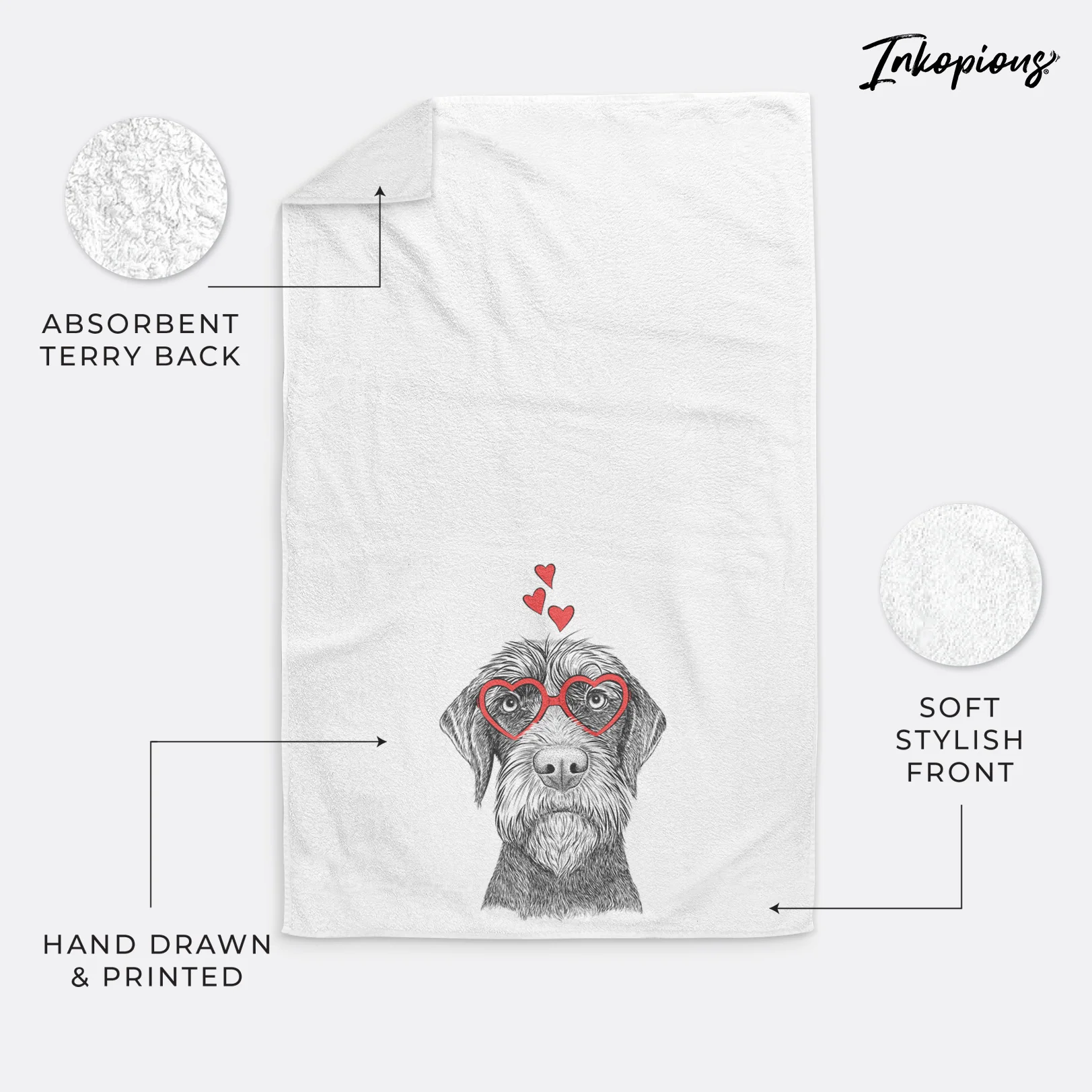 Oakley the Pudelpointer Decorative Hand Towel - Image 18