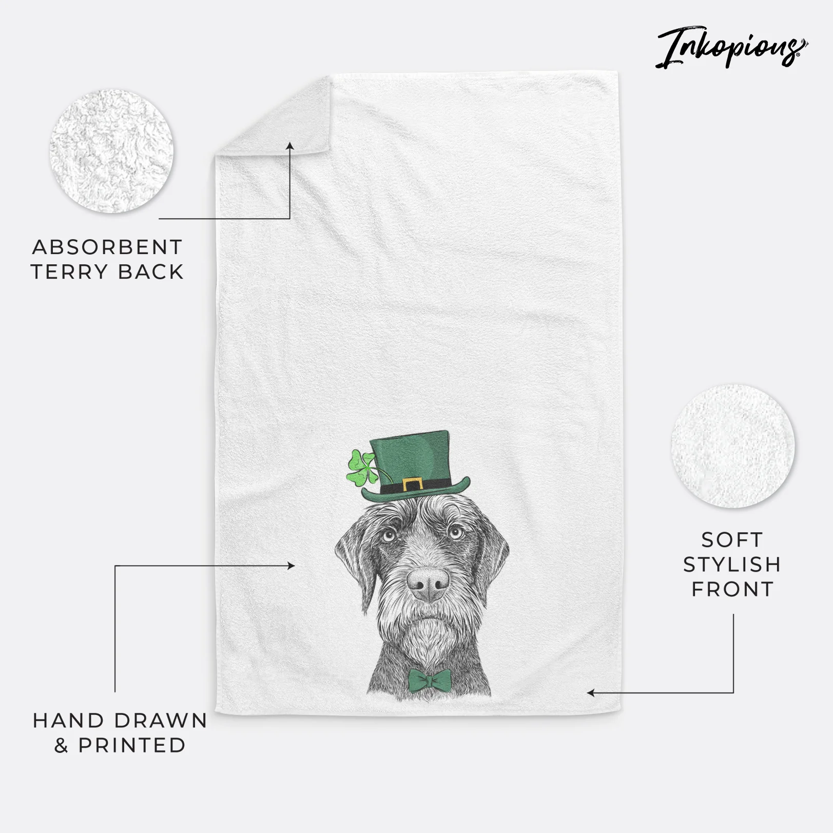 Oakley the Pudelpointer Decorative Hand Towel - Image 24