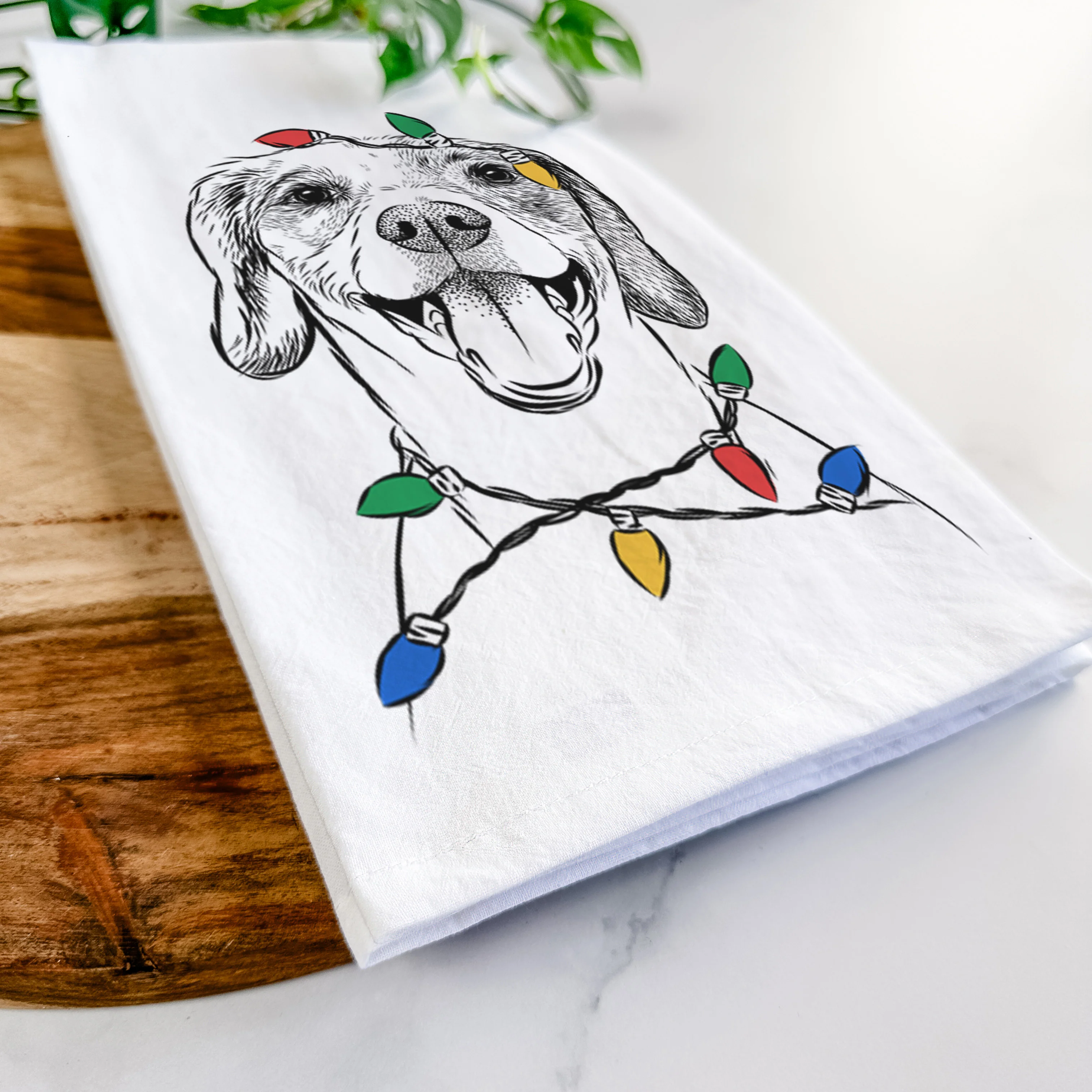 Obi the Beagle Mix Tea Towel - Image 10