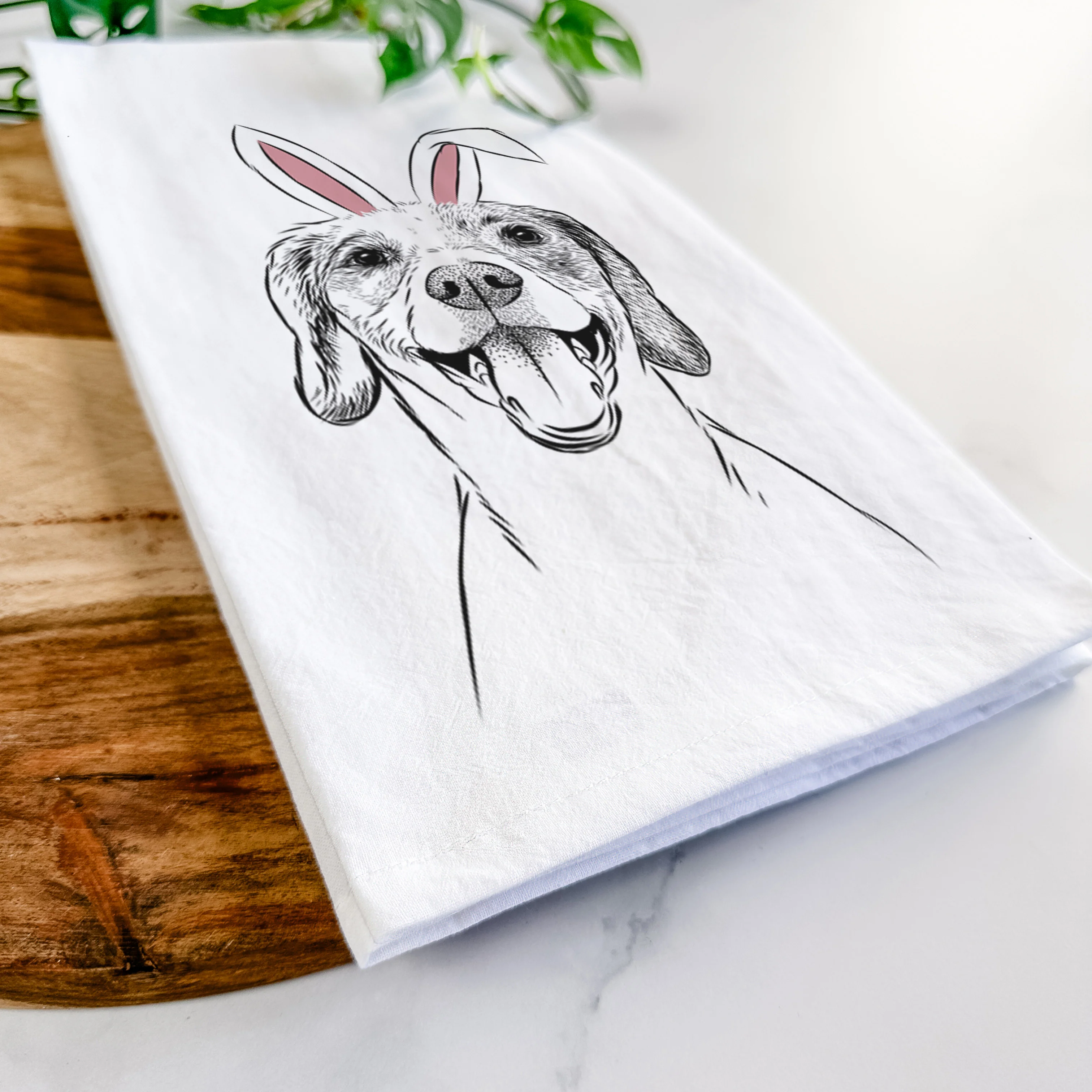 Obi the Beagle Mix Tea Towel - Image 14