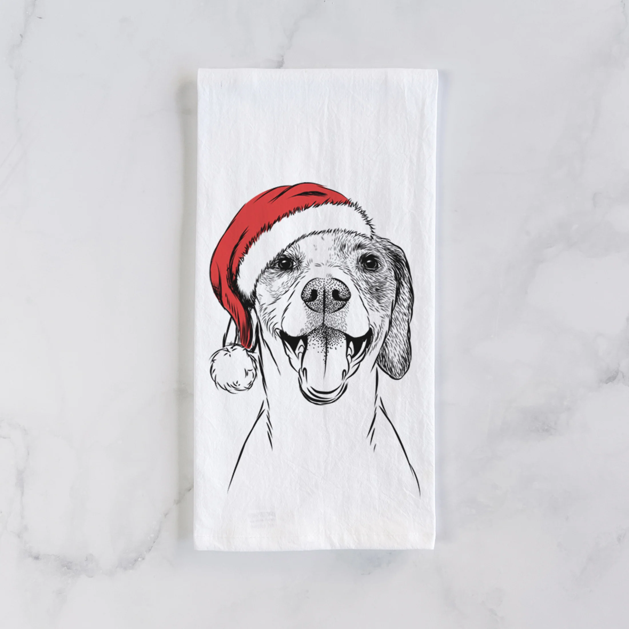 Obi the Beagle Mix Tea Towel - Image 2