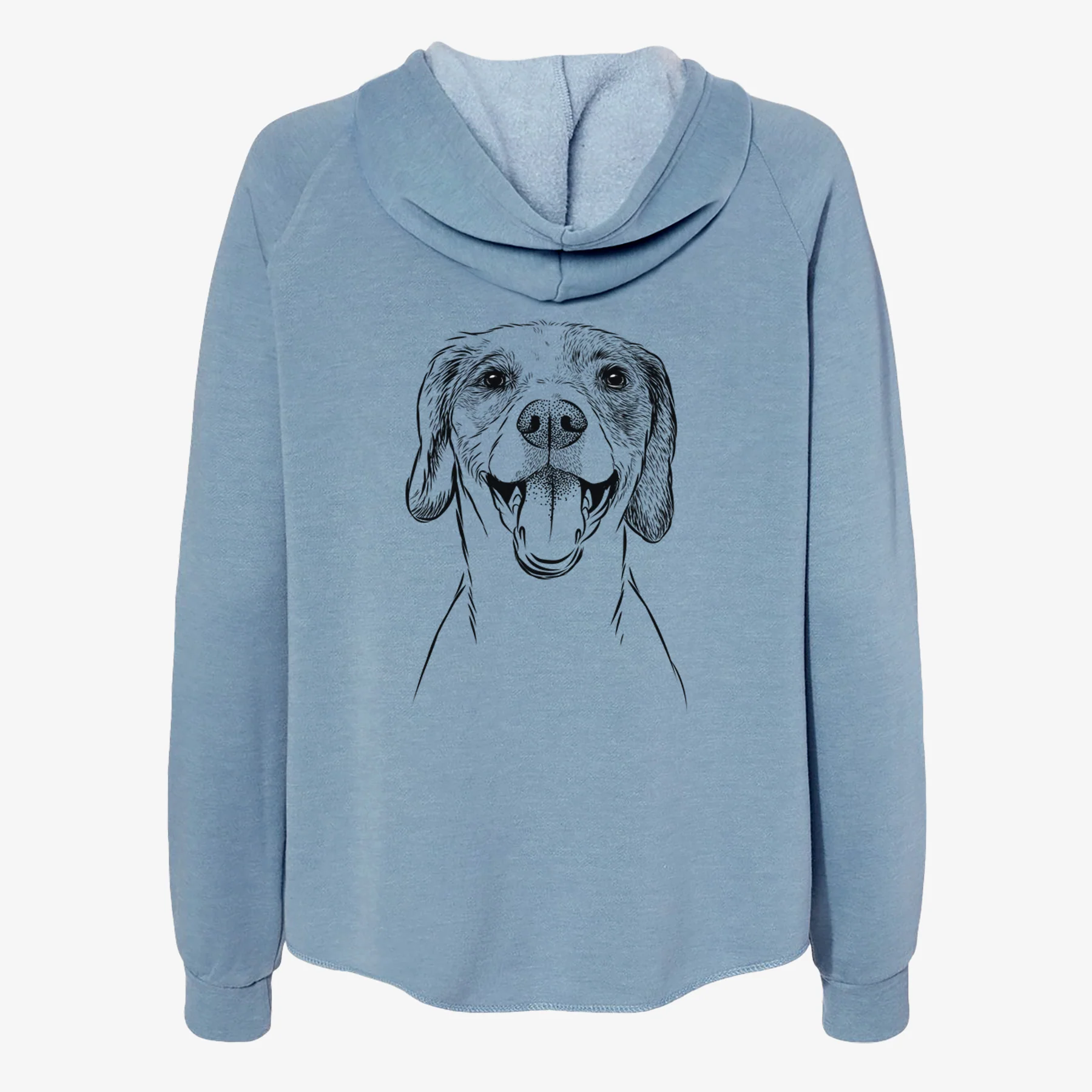 Obi the Beagle Mix - Women's Cali Wave Zip-Up Sweatshirt - Image 6
