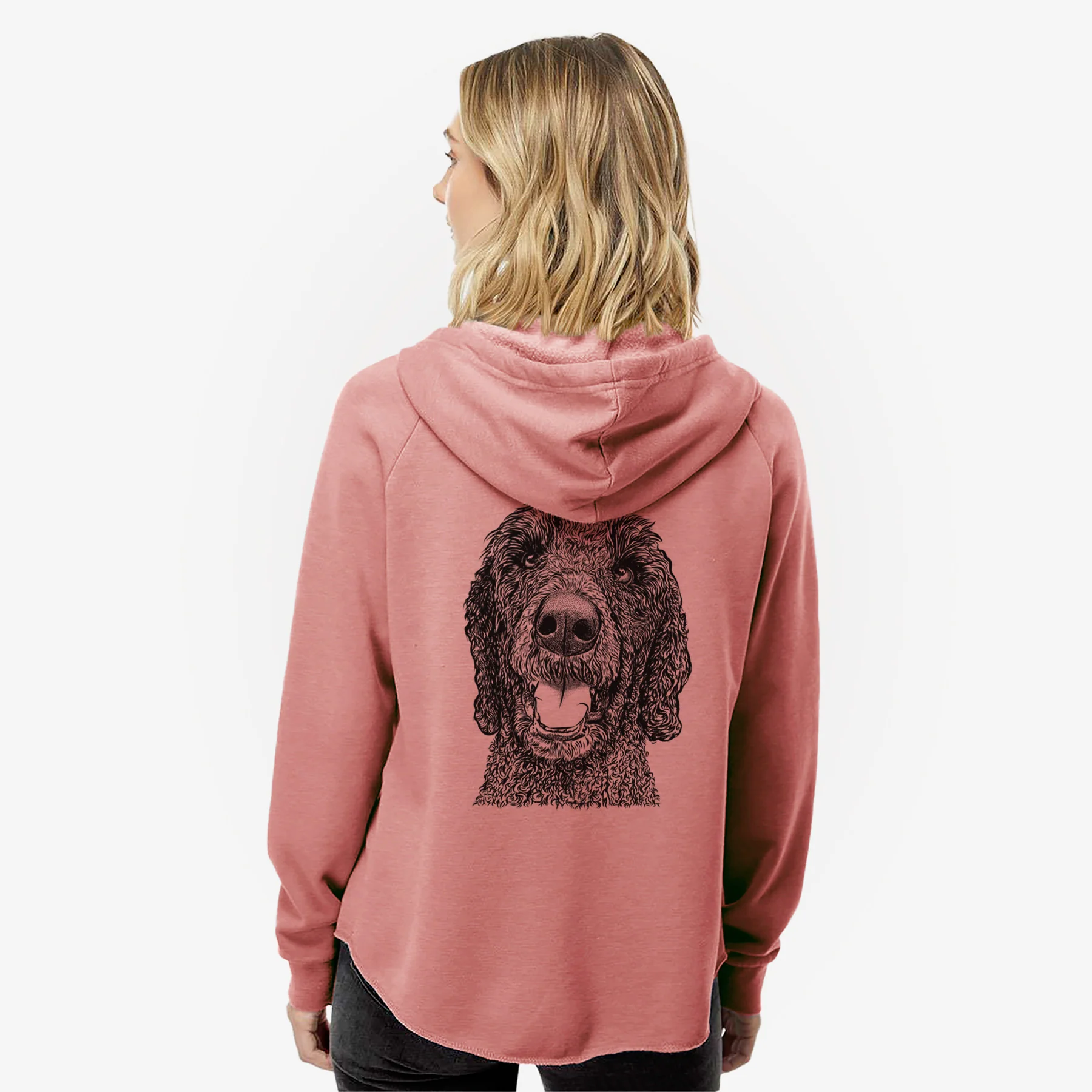 Obi James the Goldendoodle - Women's Cali Wave Zip-Up Sweatshirt - Image 5