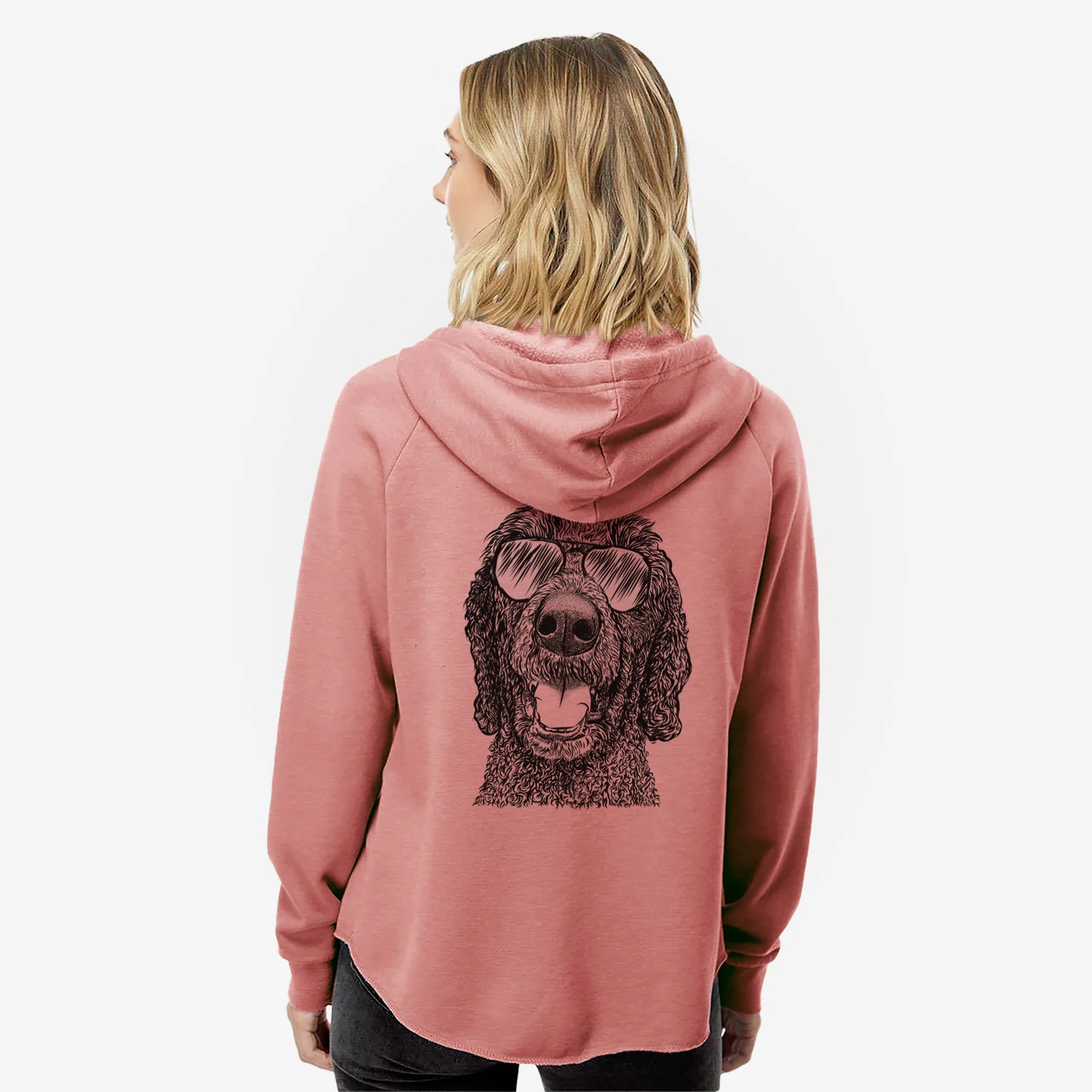 Obi James the Goldendoodle - Women's Cali Wave Zip-Up Sweatshirt - Image 8