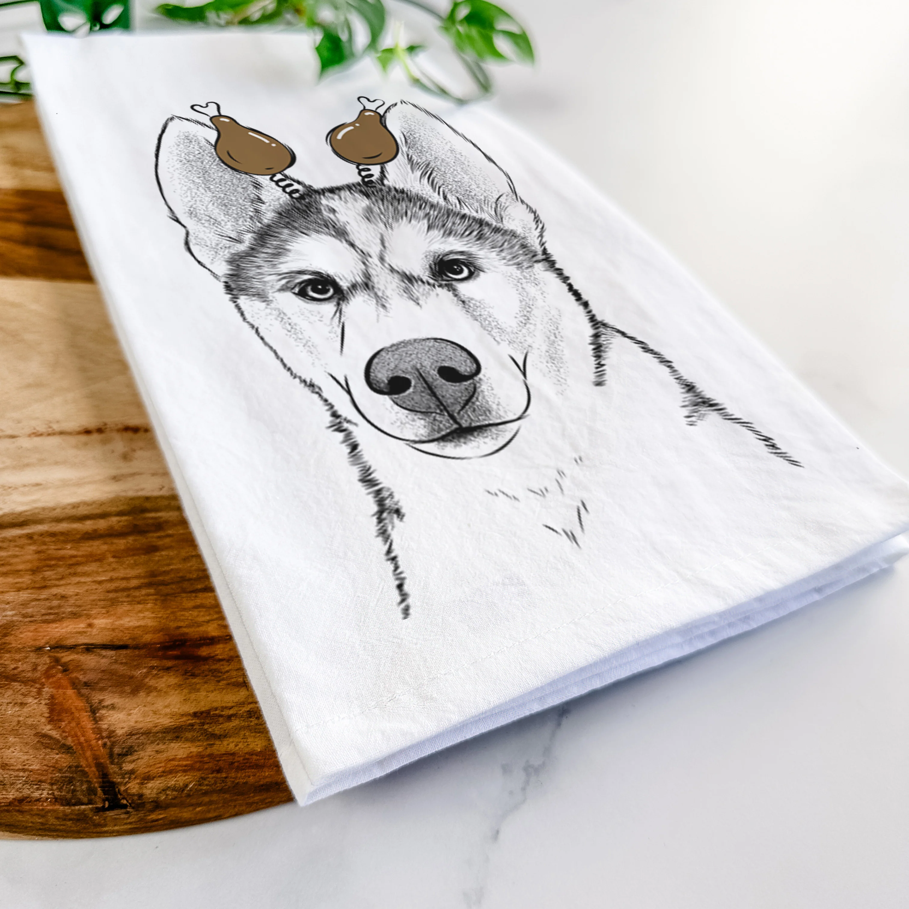Odin the Siberian Husky Tea Towel - Image 11