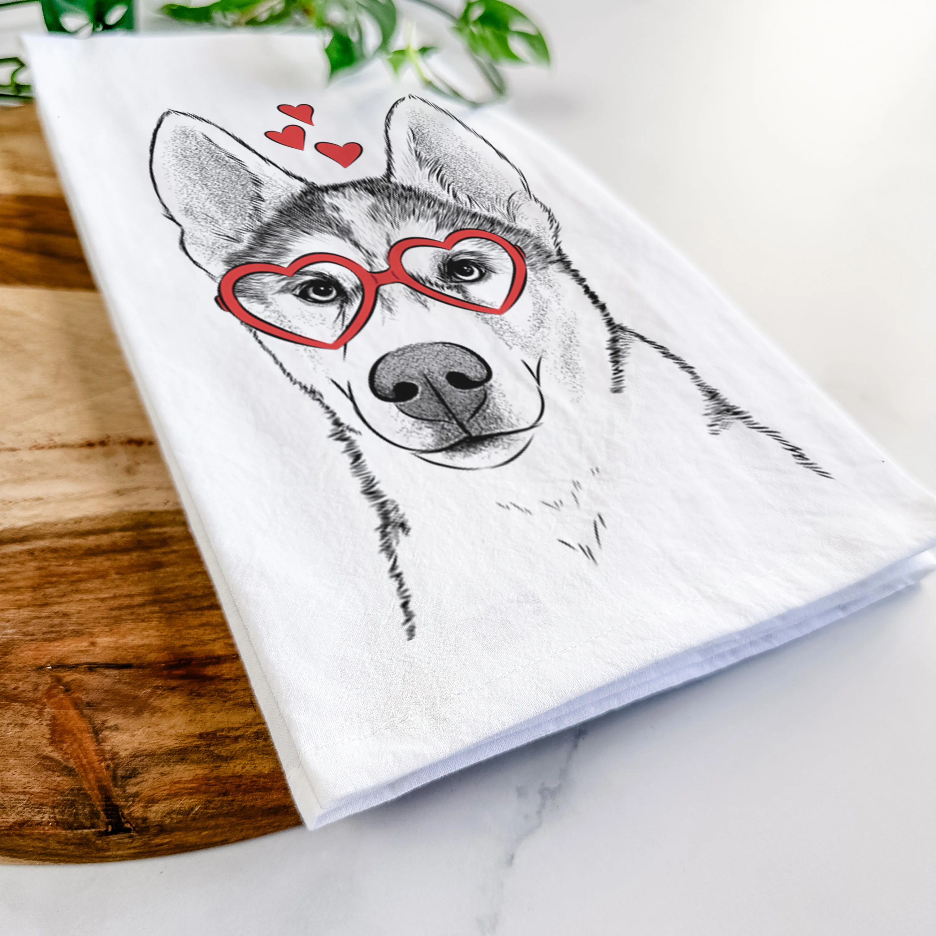 Odin the Siberian Husky Tea Towel - Image 7