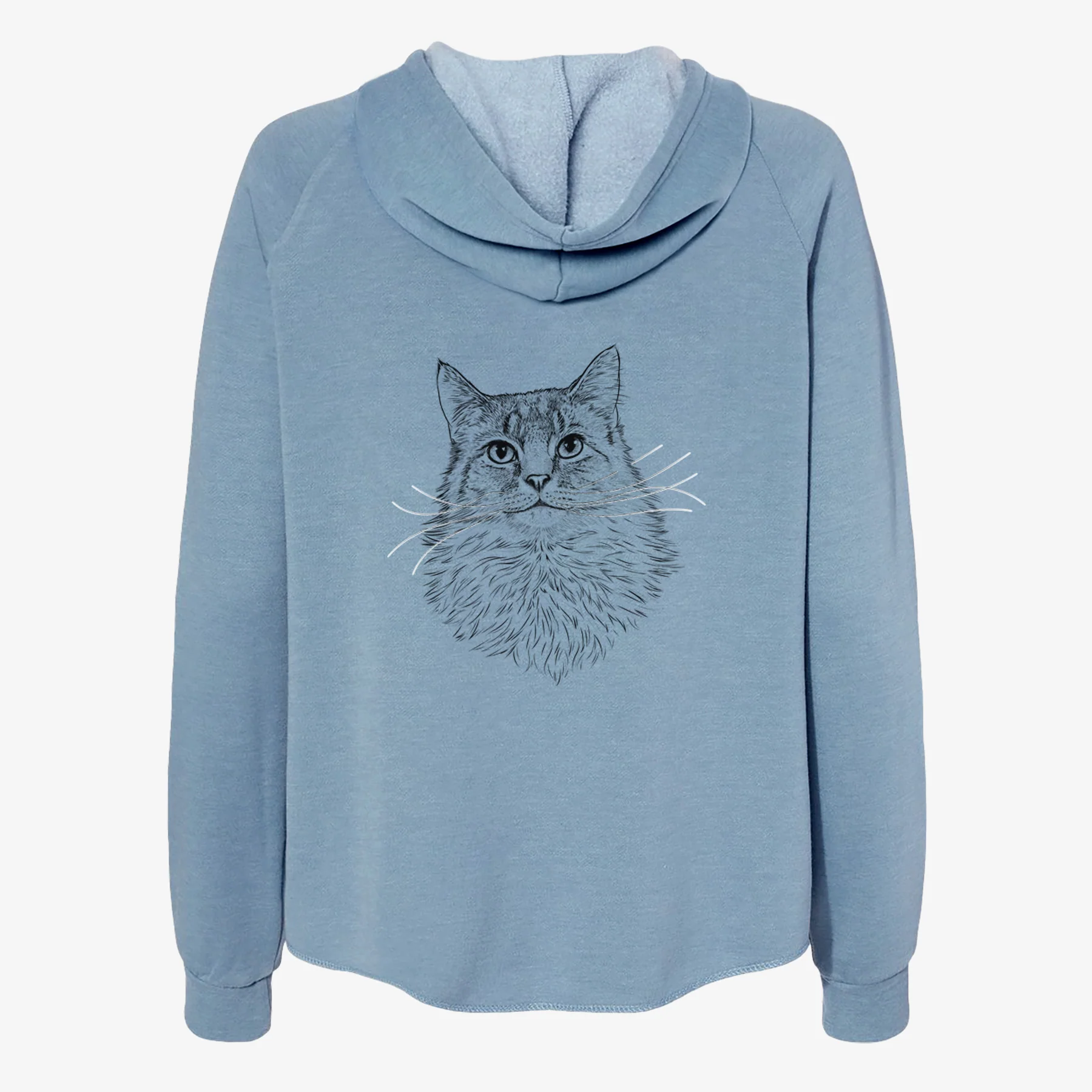 Olive the Cat - Women's Cali Wave Zip-Up Sweatshirt - Image 6