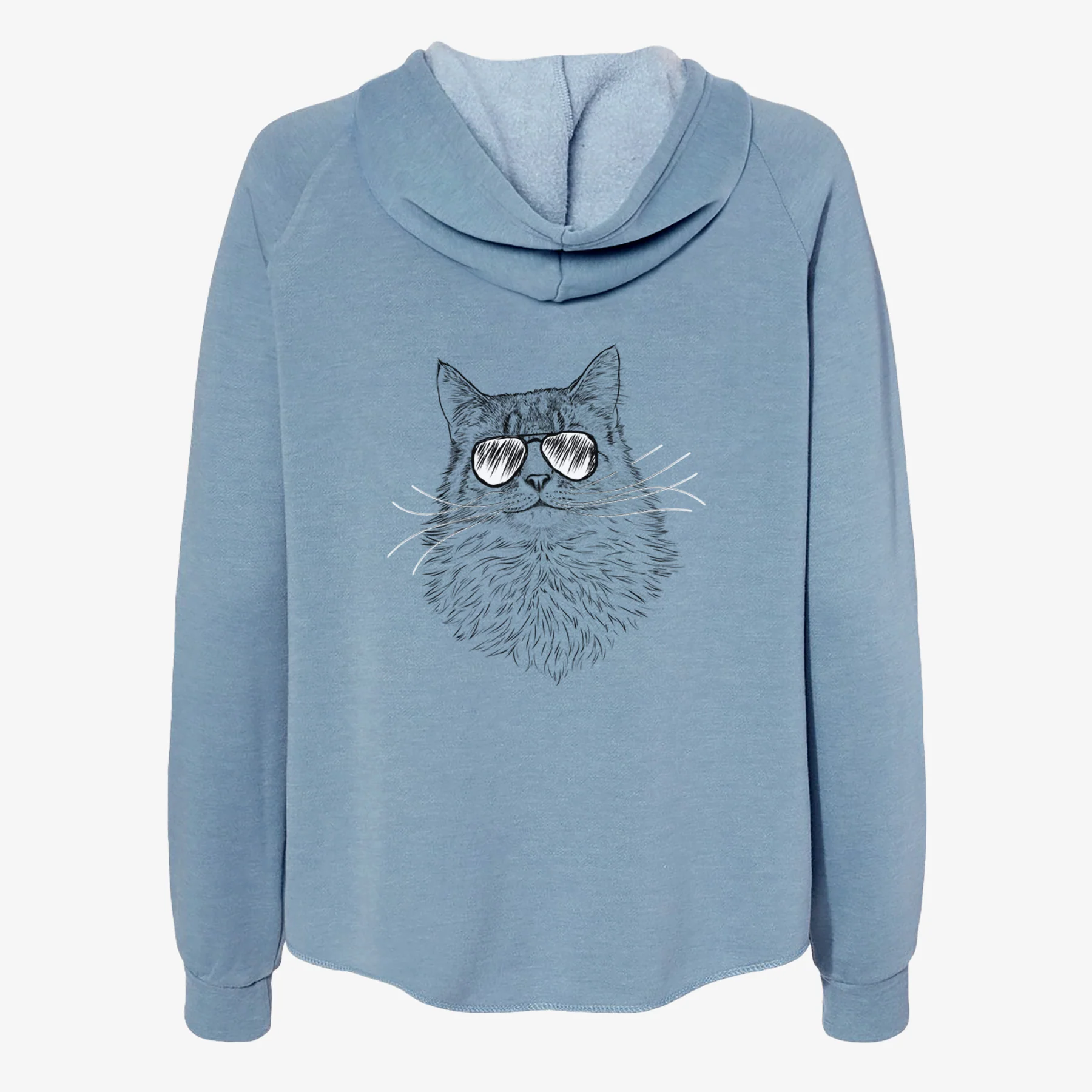 Olive the Cat - Women's Cali Wave Zip-Up Sweatshirt - Image 9