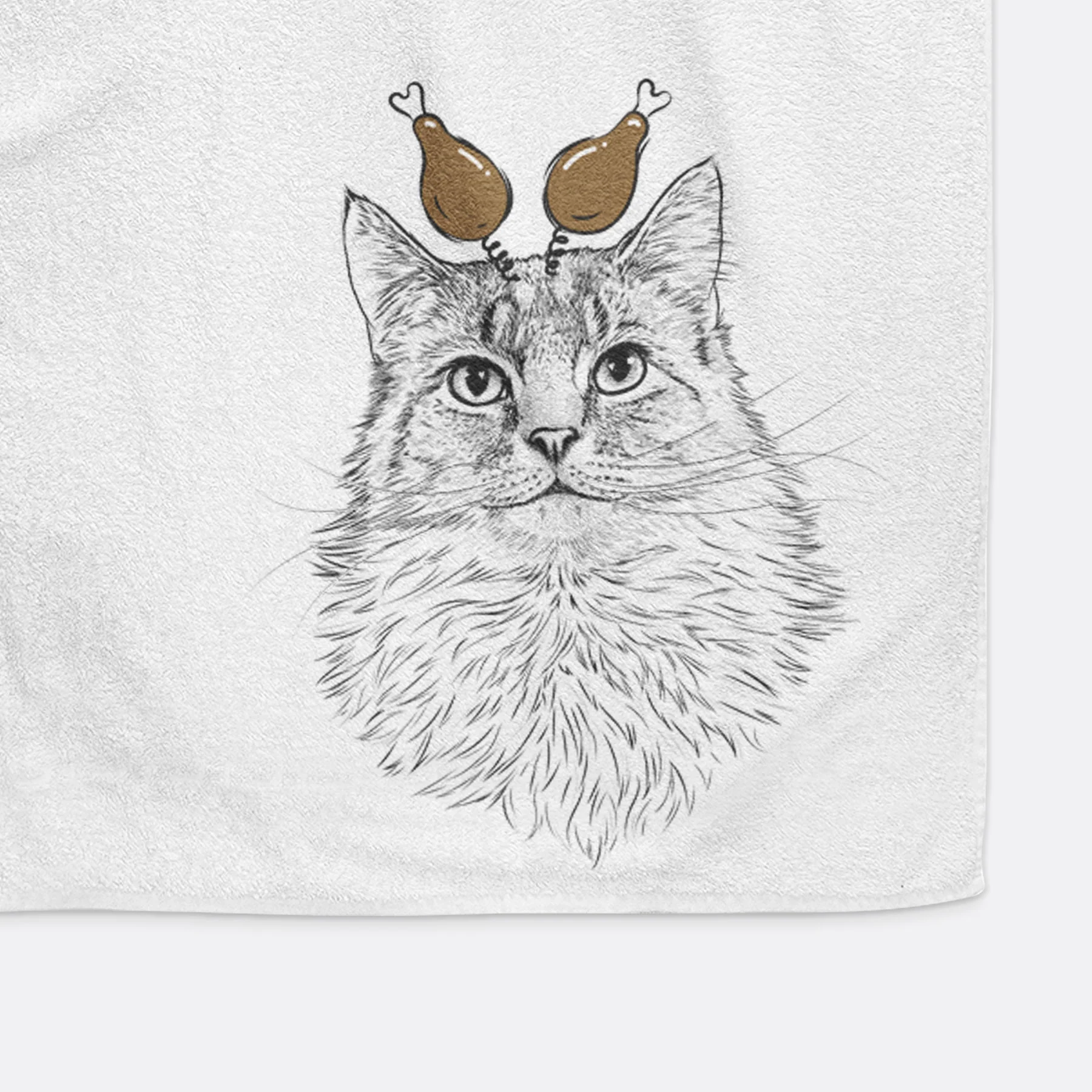 Olive the Cat Decorative Hand Towel - Image 12