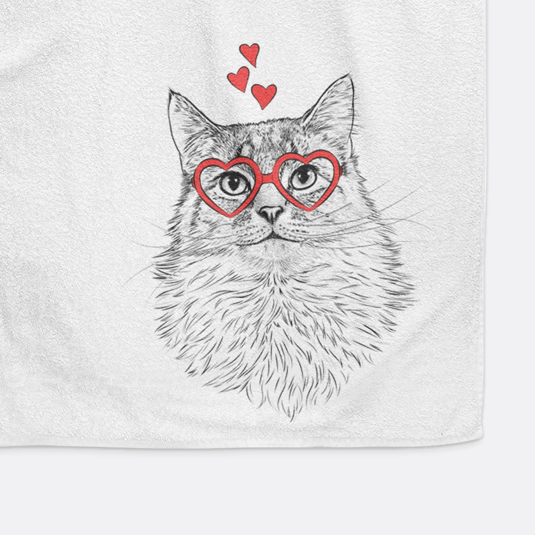 Olive the Cat Decorative Hand Towel - Image 6