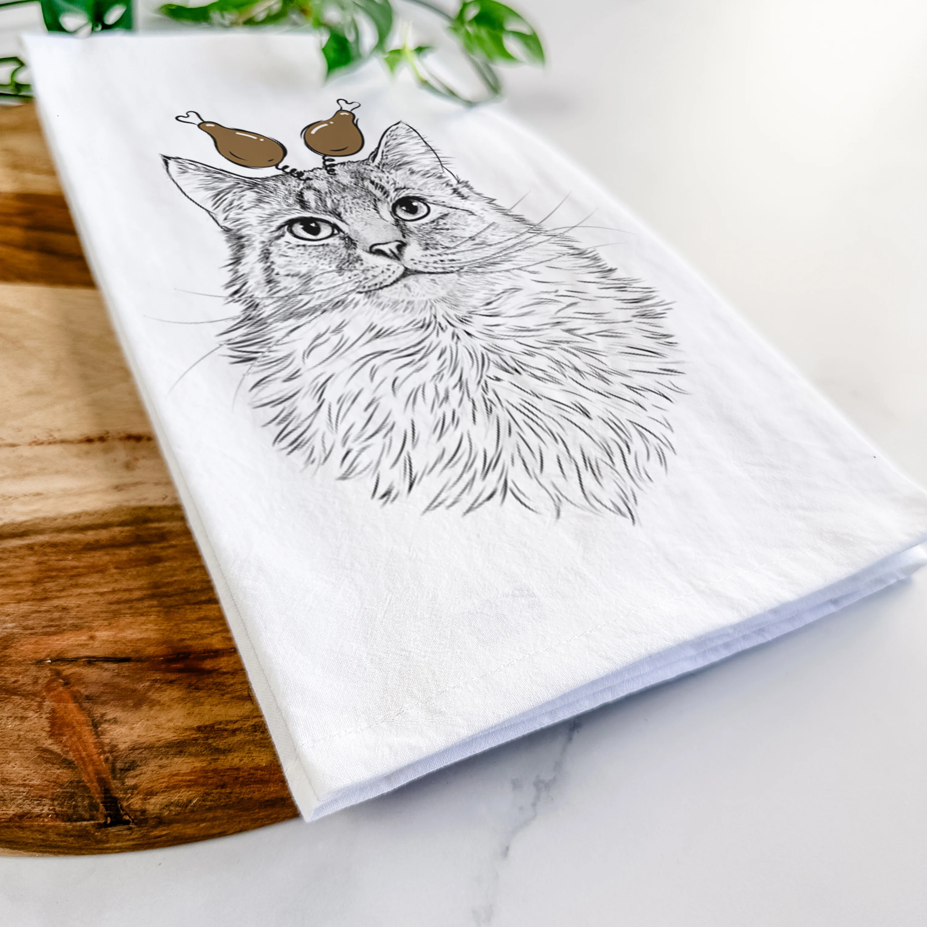 Olive the Cat Tea Towel - Image 11