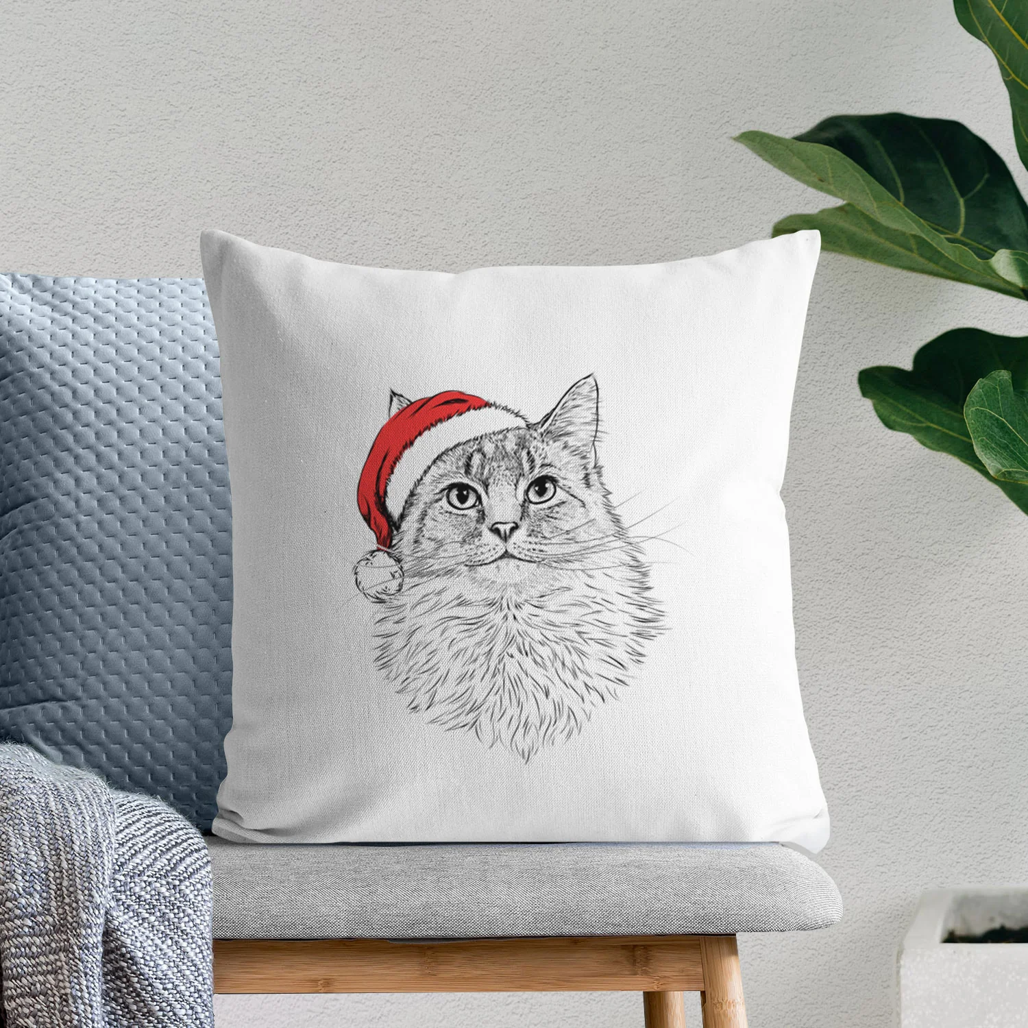 Olive the Cat - Throw Pillow Cover - Image 10