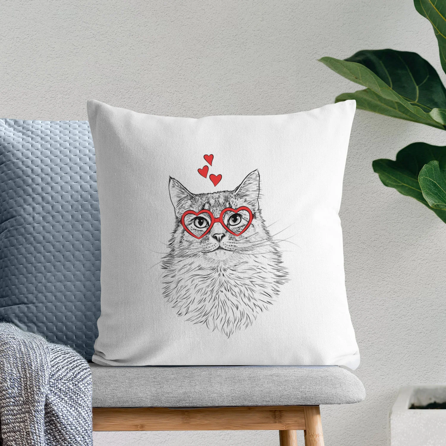 Olive the Cat - Throw Pillow Cover - Image 7