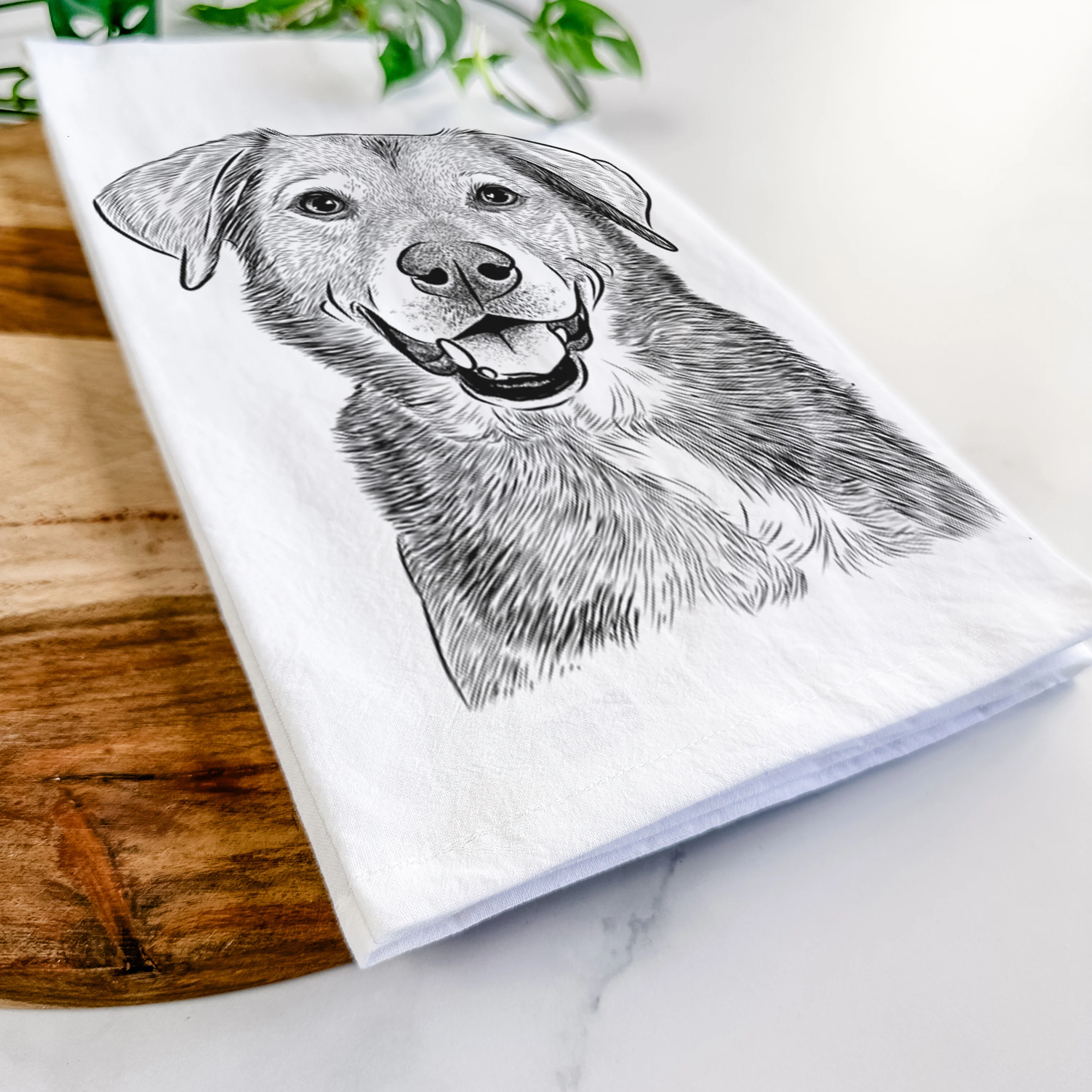 Oliver the Mixed Breed Tea Towel - Image 5