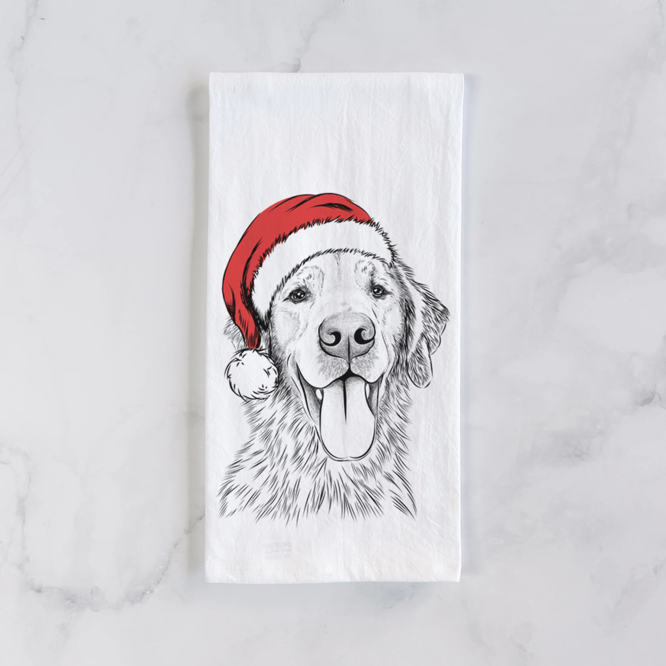 Oliver Tredup the Golden Retriever Tea Towel - Image 2