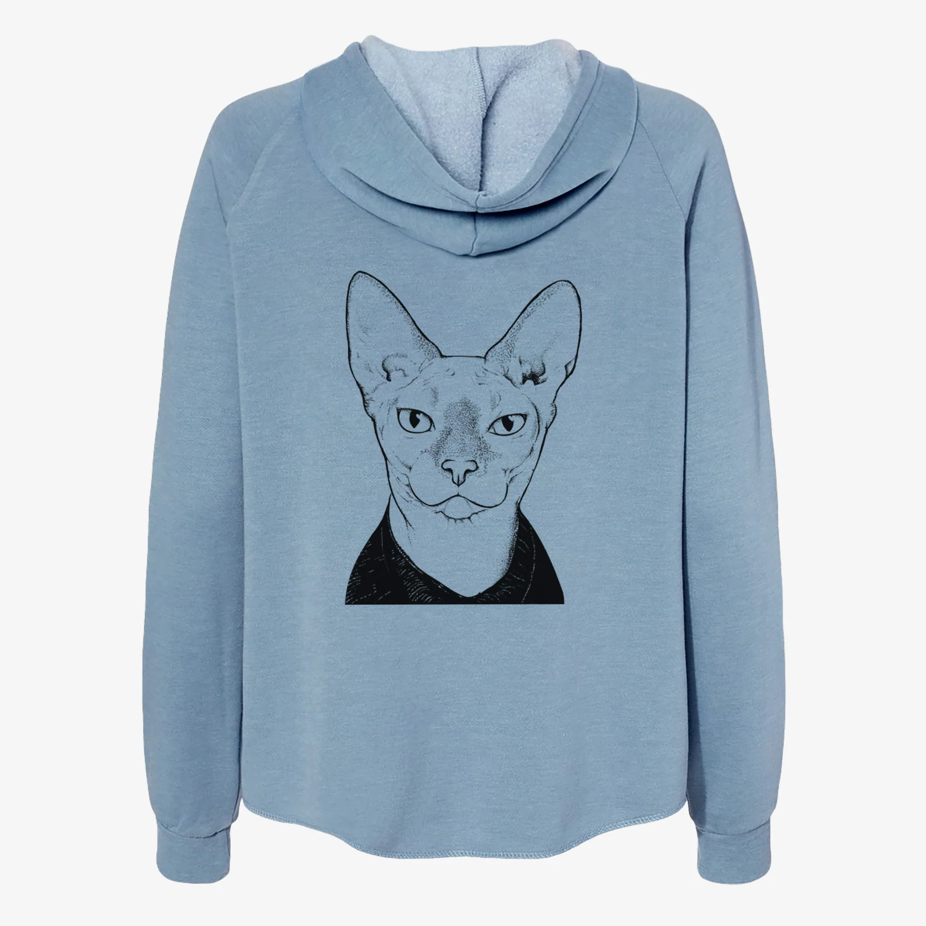 Oliver Watson the Sphynx Cat - Women's Cali Wave Zip-Up Sweatshirt - Image 6